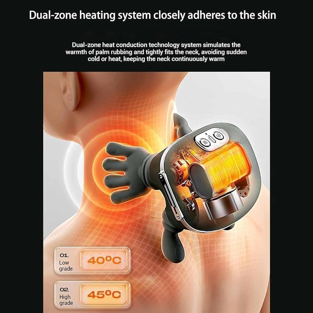 Portable Rechargeable Wireless Neck & Shoulder Heating Massager BLD-550