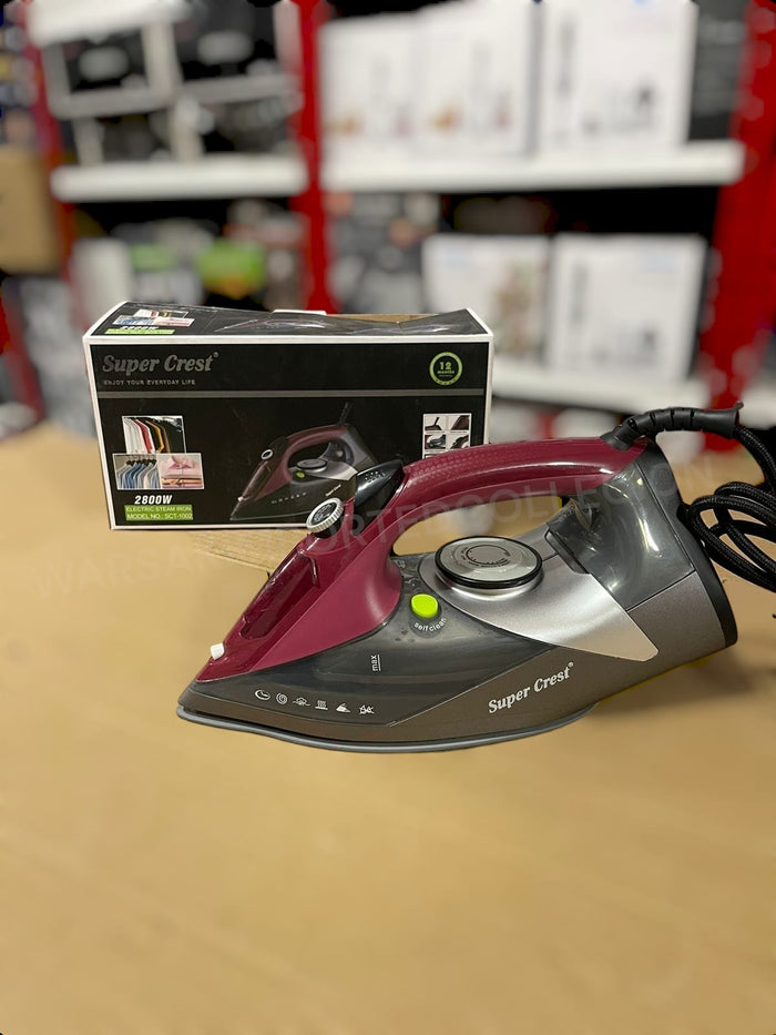 Germany Lot Imported Super Crest Steam Iron SCT-1002