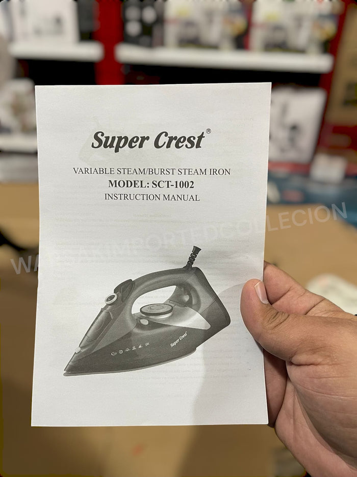 Germany Lot Imported Super Crest Steam Iron SCT-1002