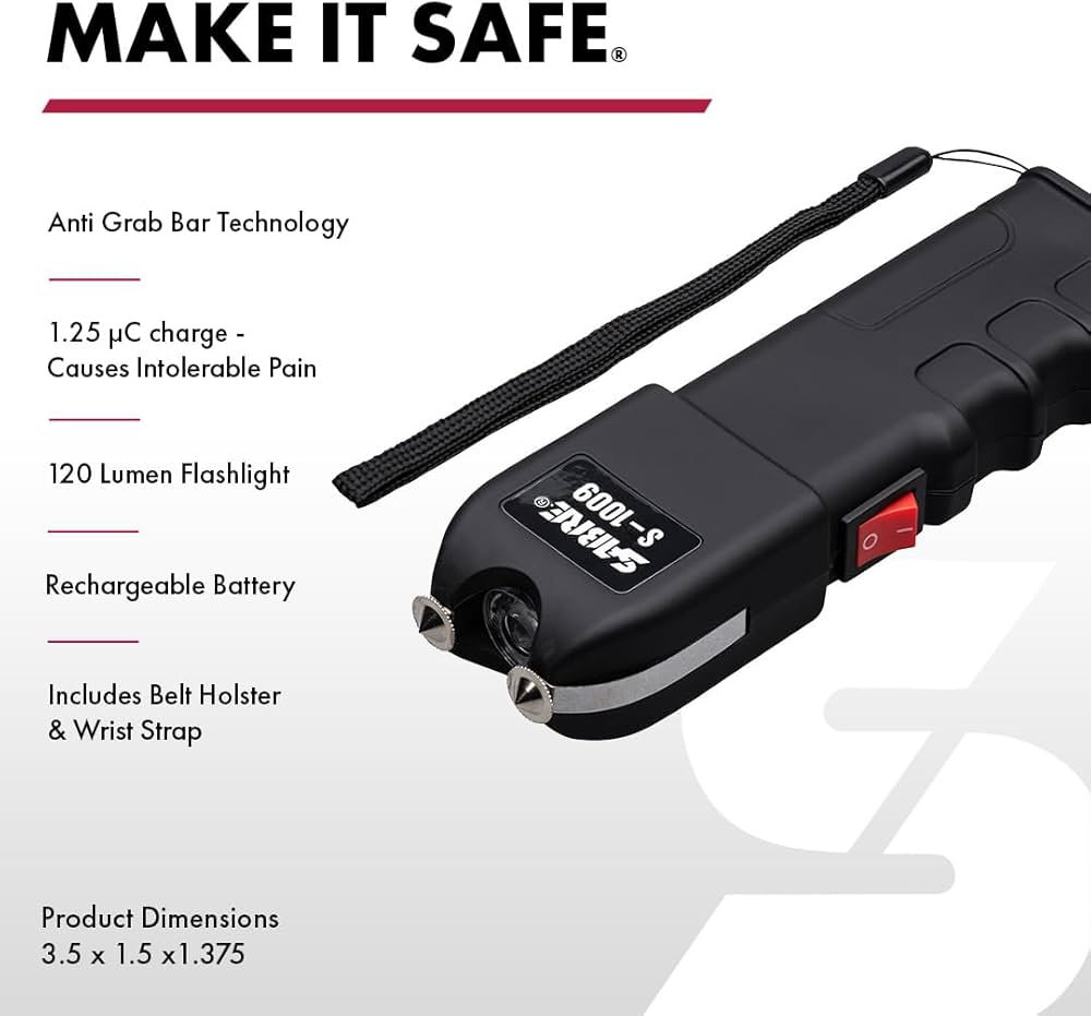 Lot Imported SABRE Self Defence Stun Gun Taser S-1009