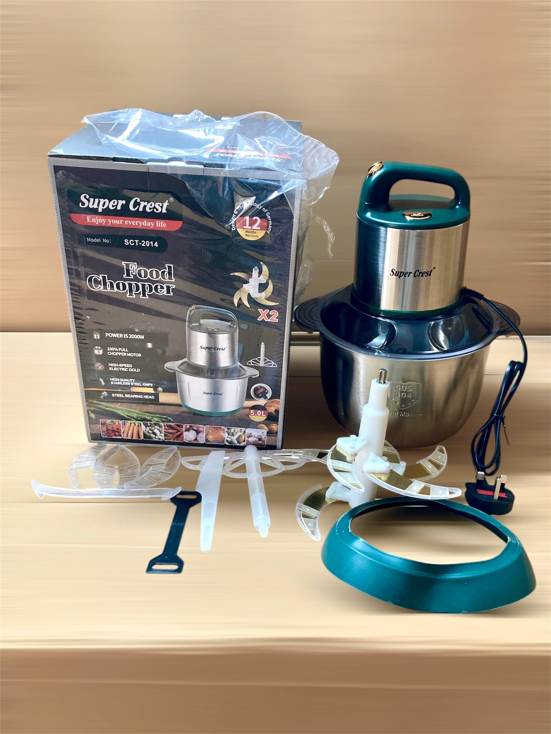 Germany Lot Imported Super Crest 5L Chopper 2000W