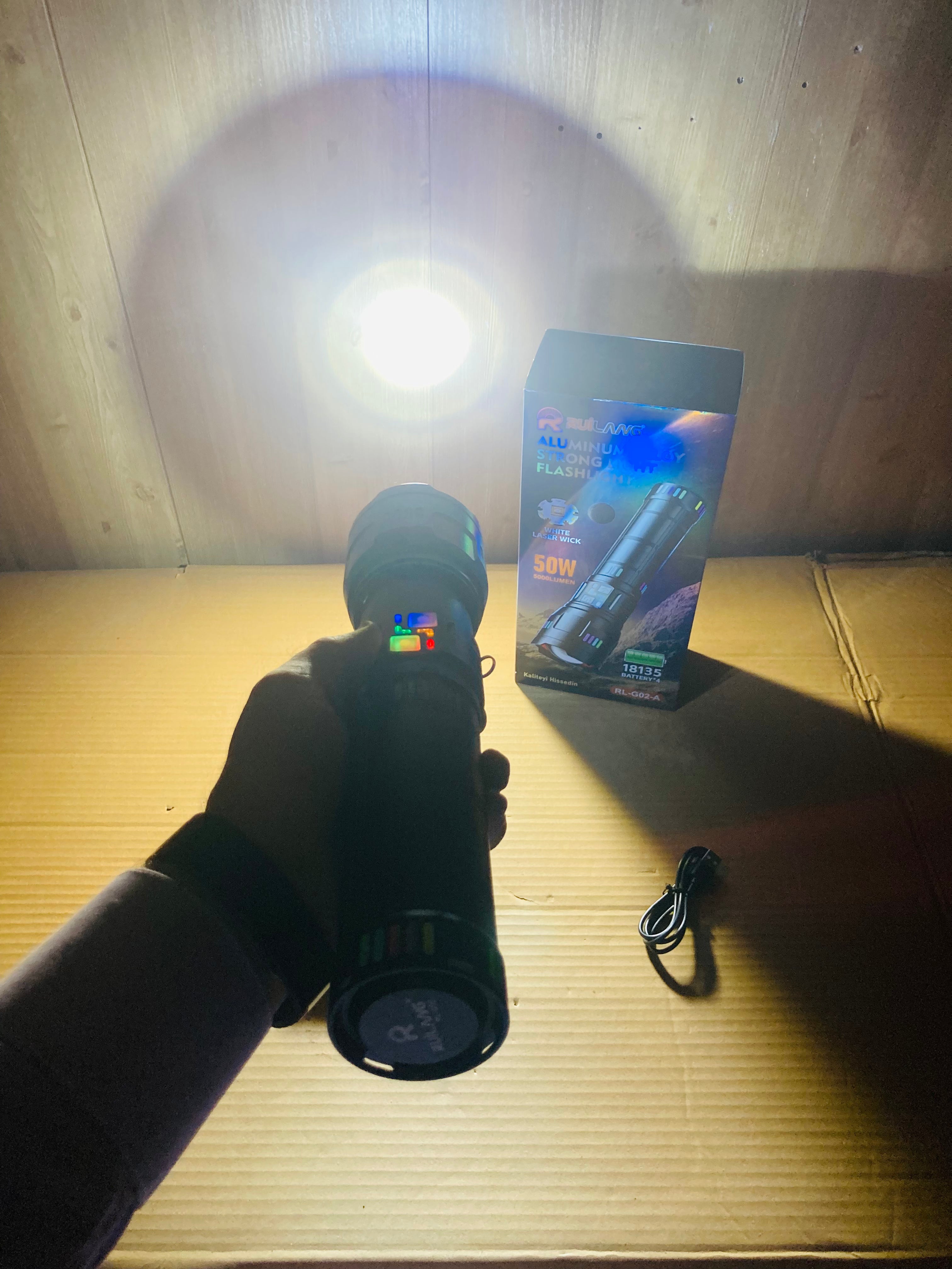 Ruilang Long Range Powerful Aluminum Alloy Flashlight Torch RL-G02-A