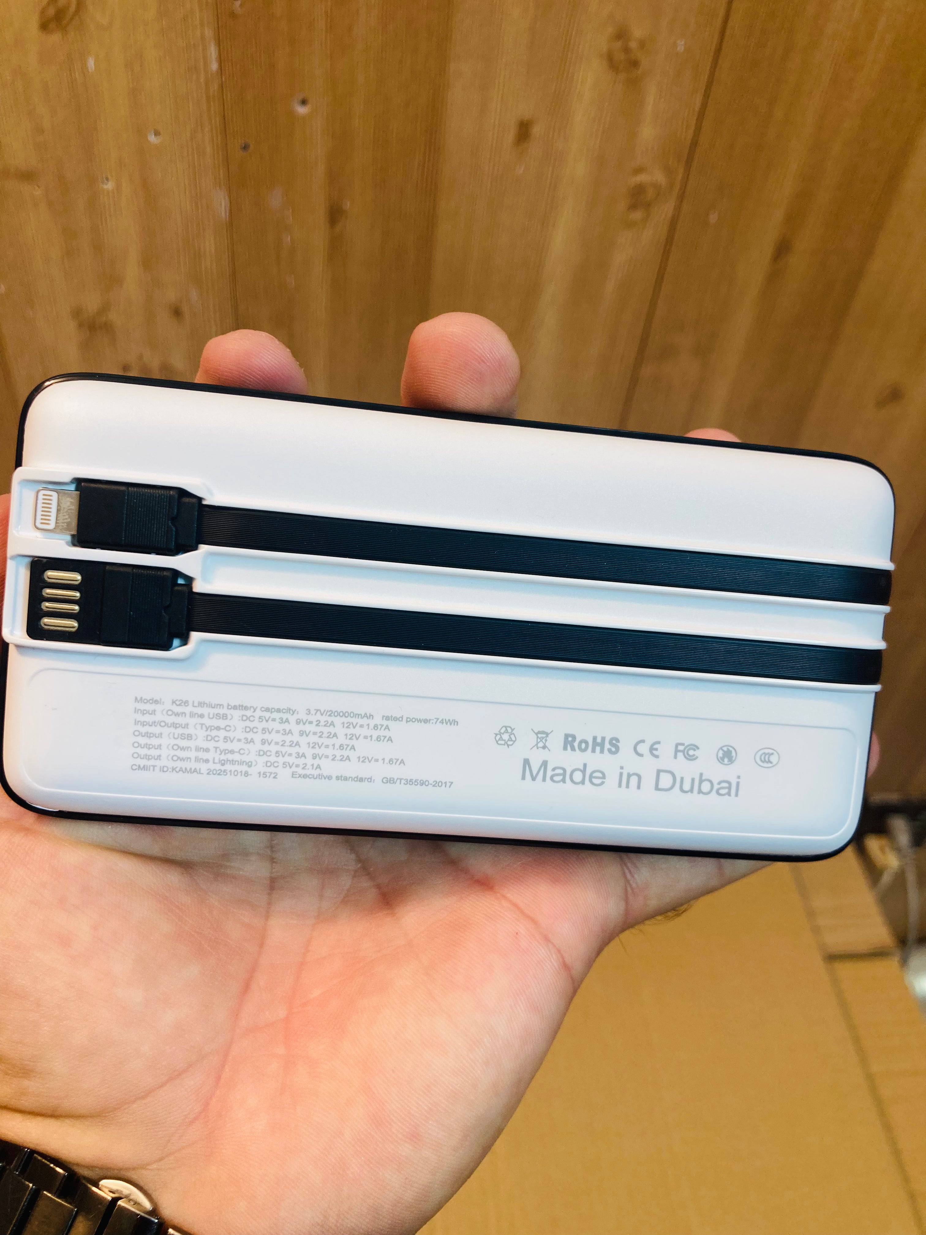 Kamal 22.5W Fast Charging 20000mAh Power Bank K26
