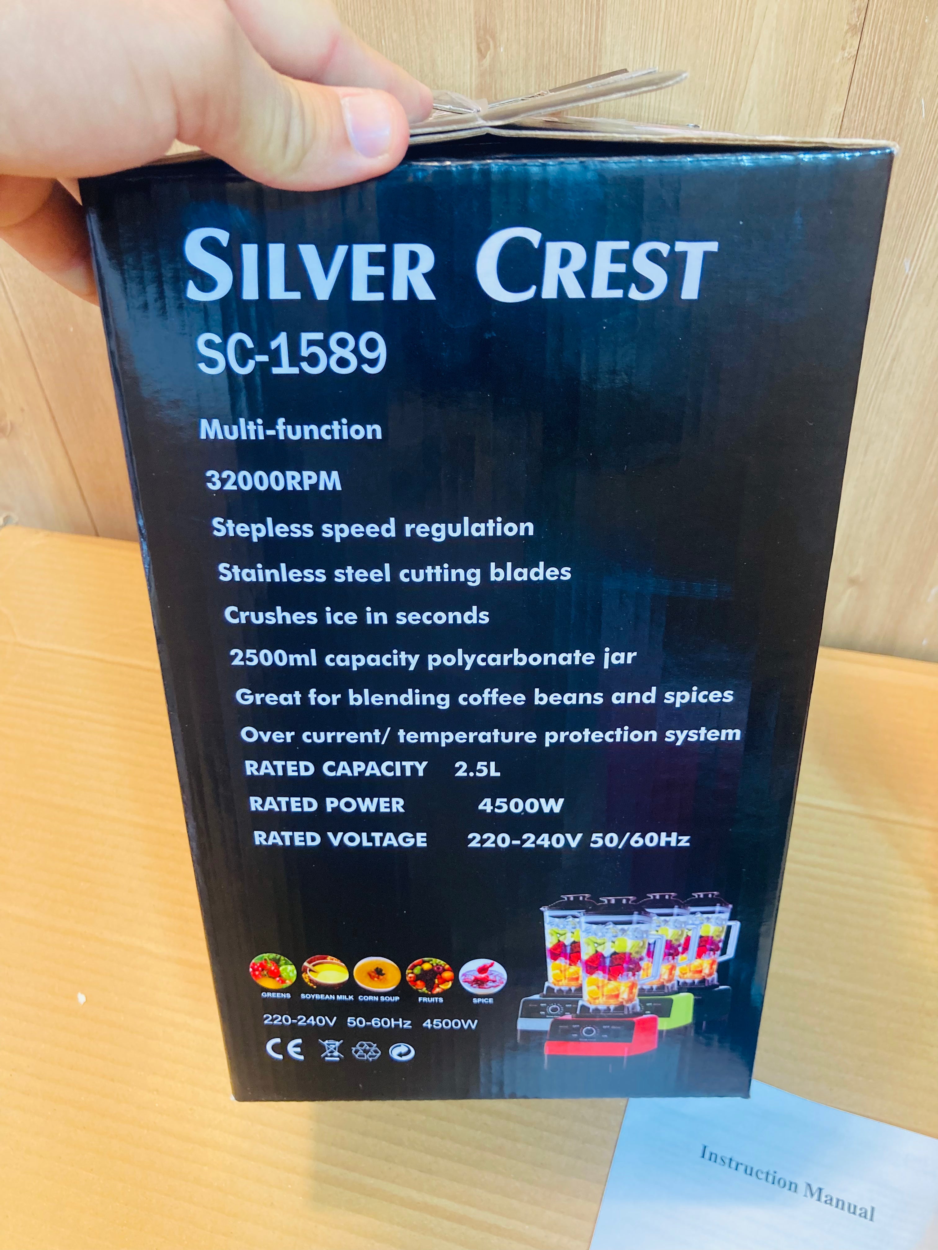 Silver Crest Germany 4500W 2-in-1 Blender & Grinder 2.5L SC-1589 - Imported