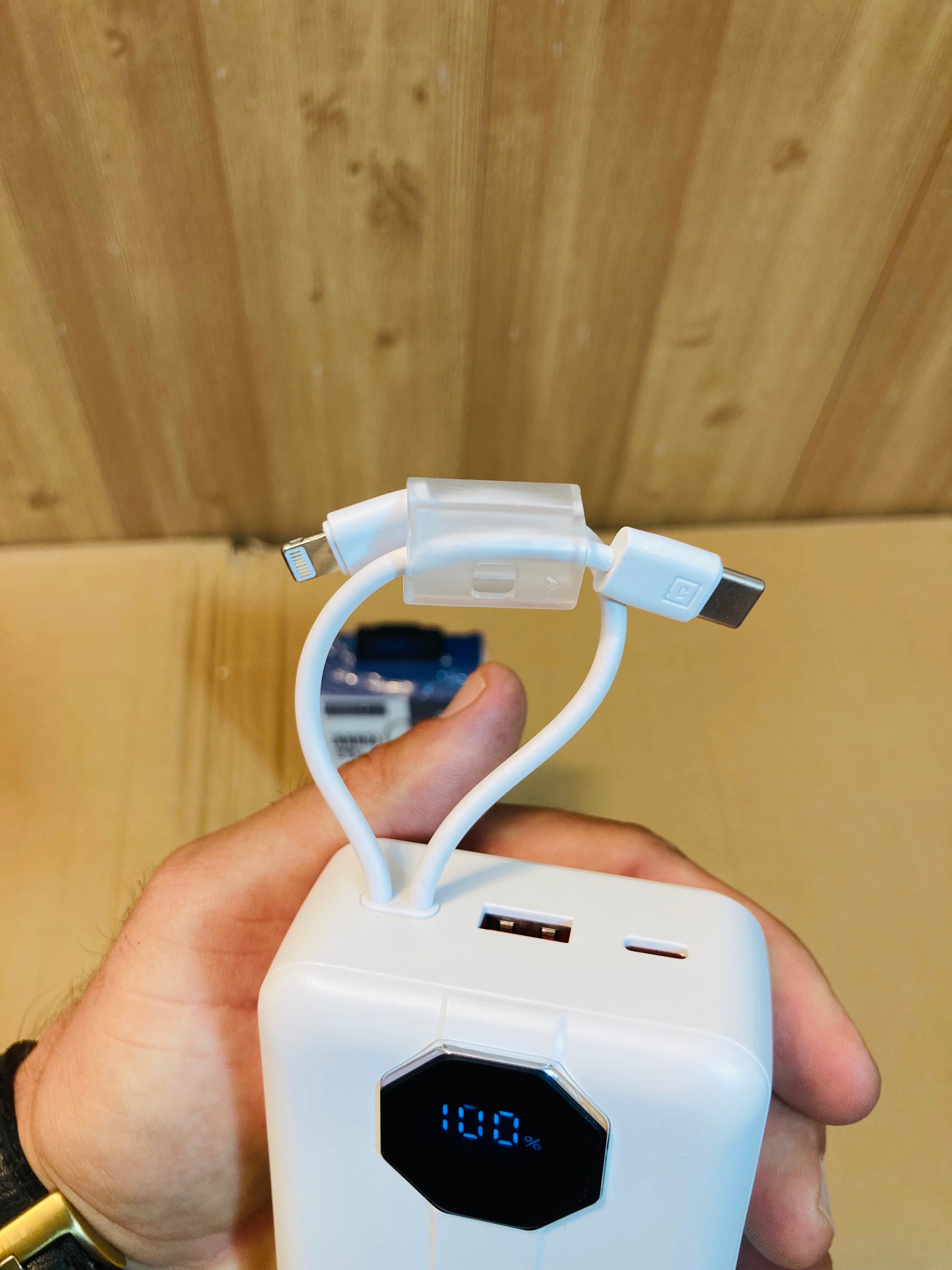 Kamal Compact Portable 30000mAh Built in Cables Fast Charging 68W Power Bank KPB038