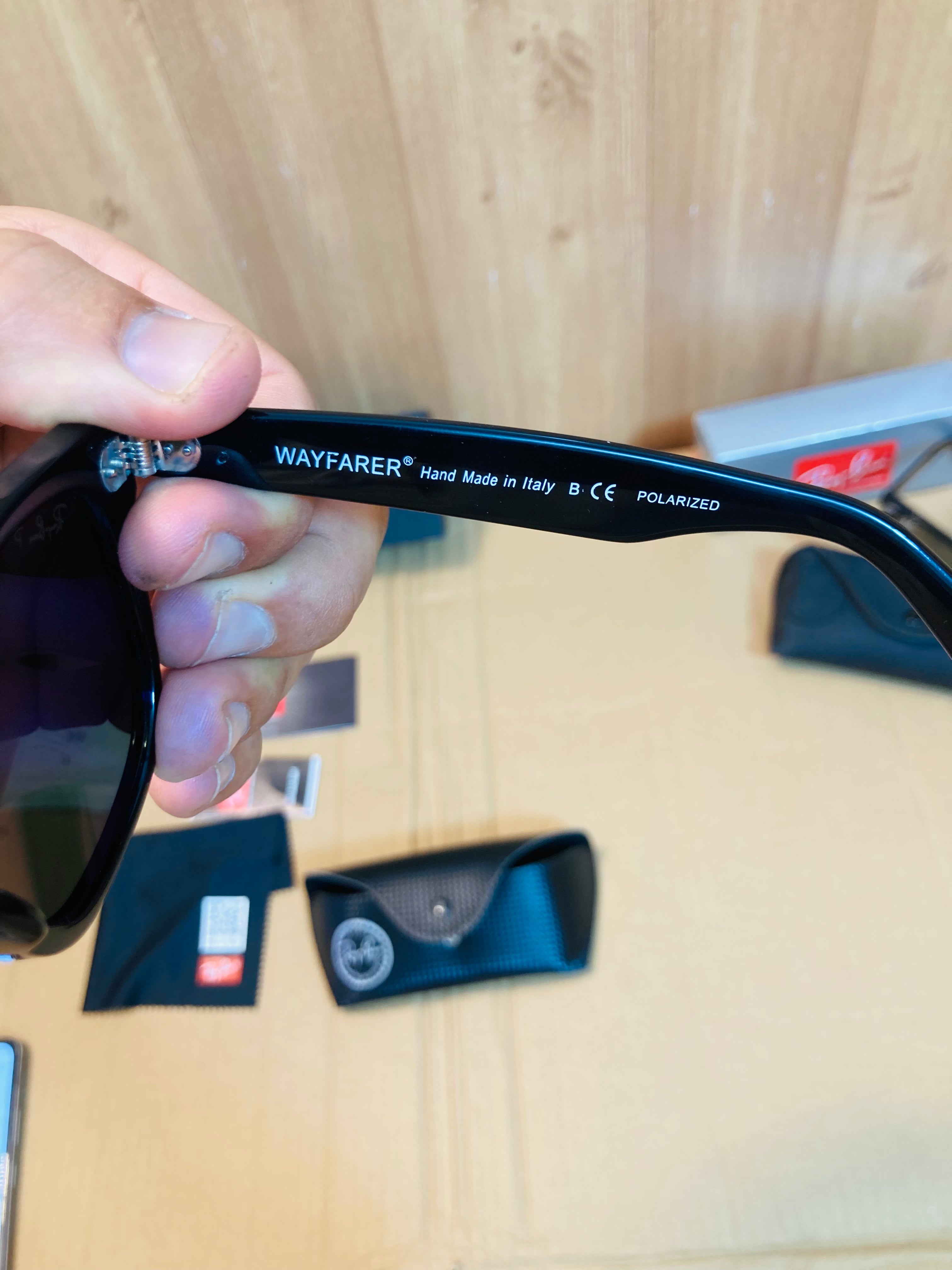 Ray-Ban RB2140 Original Wayfarer Classic Polarized Sunglasses
