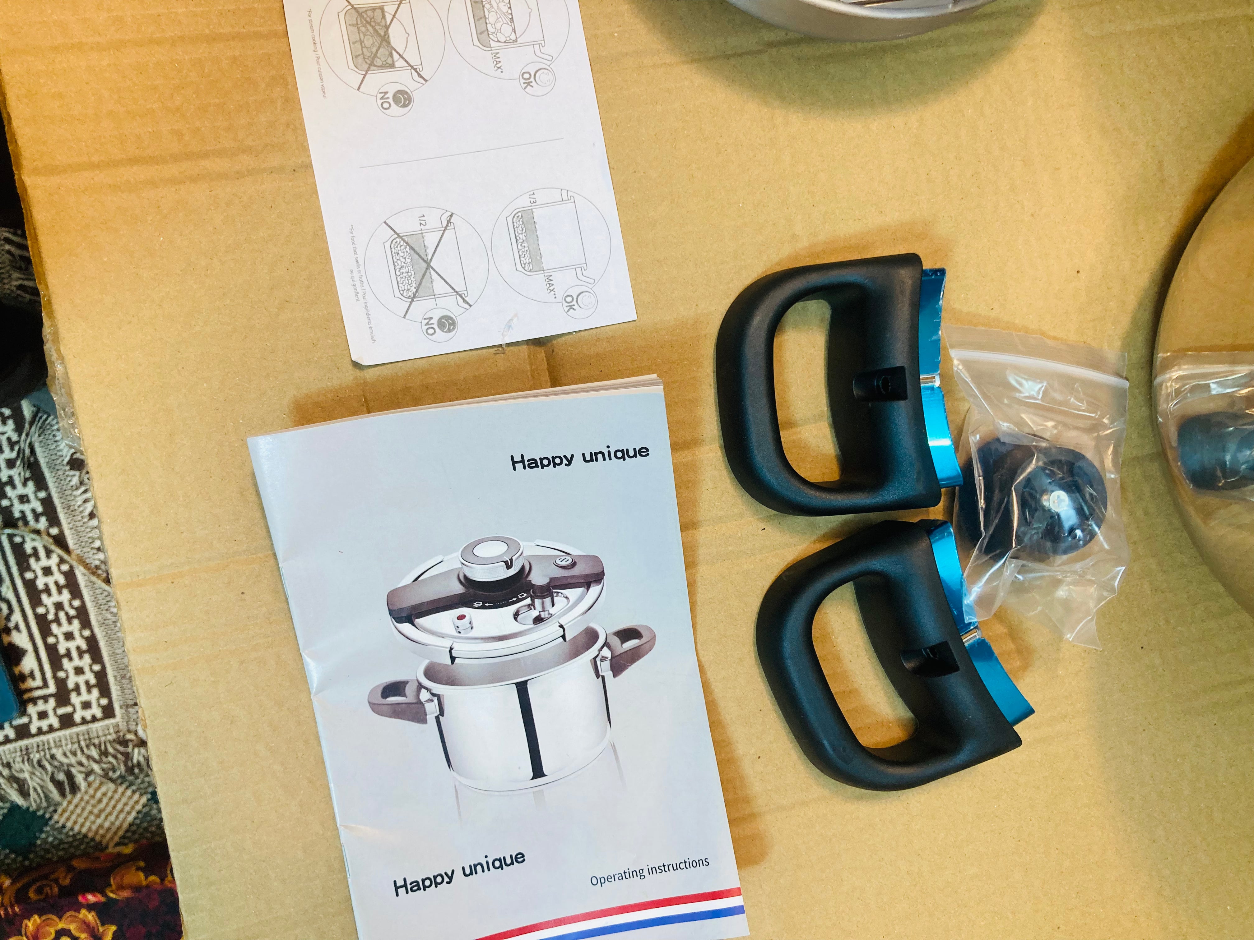 Happy Unique Germany 2-in-1 Stainless Steel Pressure Cooker 9L