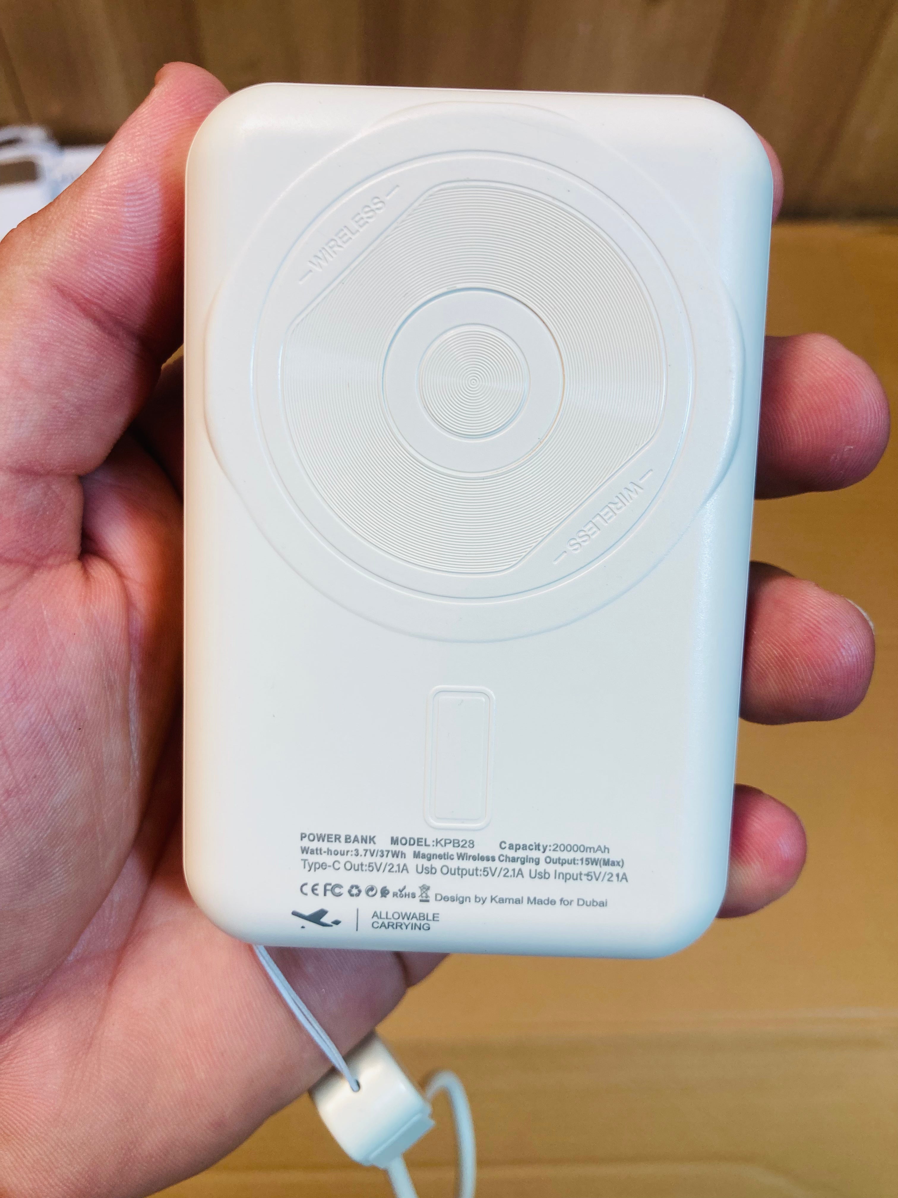 Kamal 22.5W Fast Charging Card 20000mAh Power Bank KPB28
