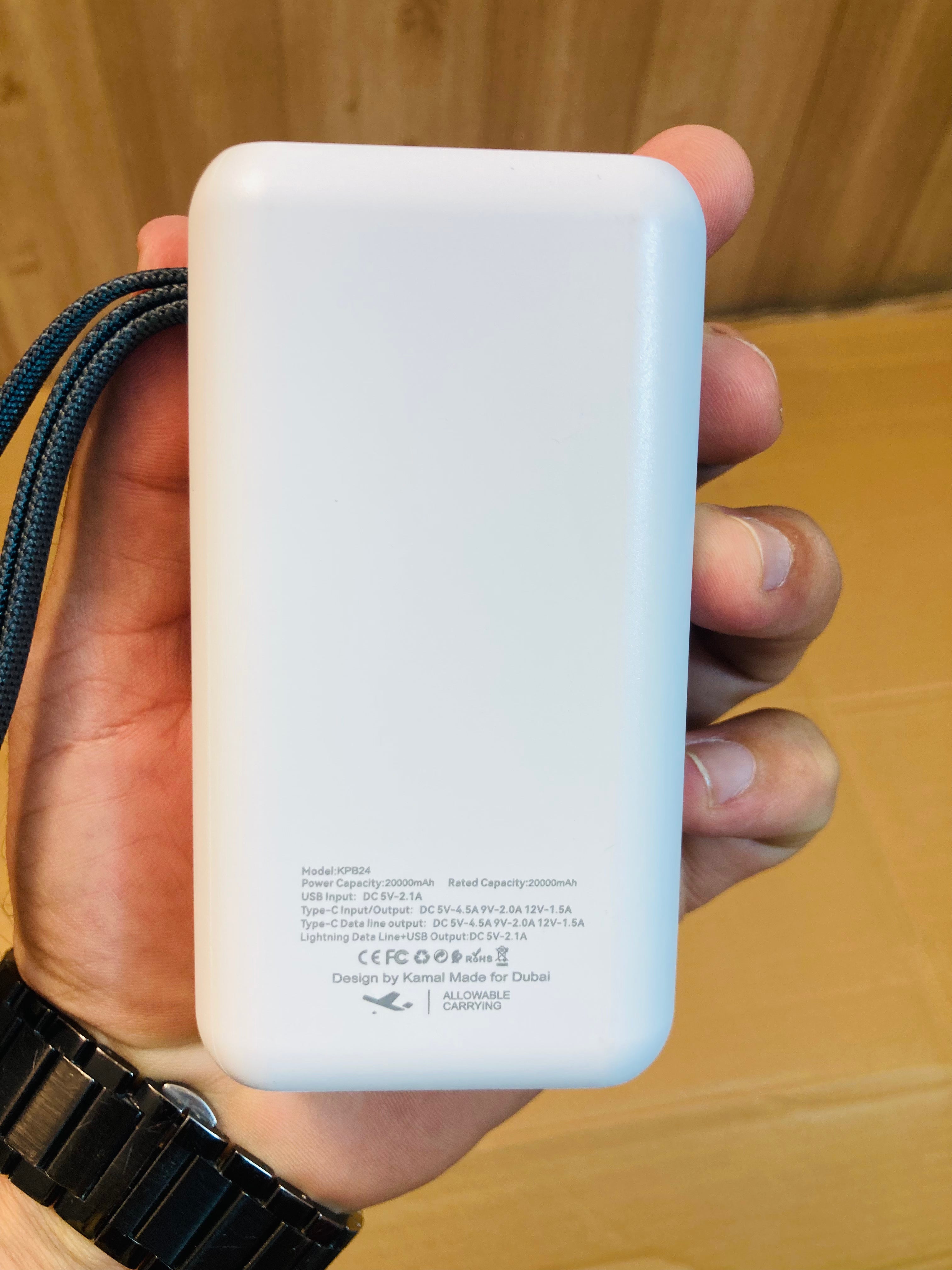 Kamal 22.5W Fast Charging 20000mAh Ultra Compact Power Bank KPB24