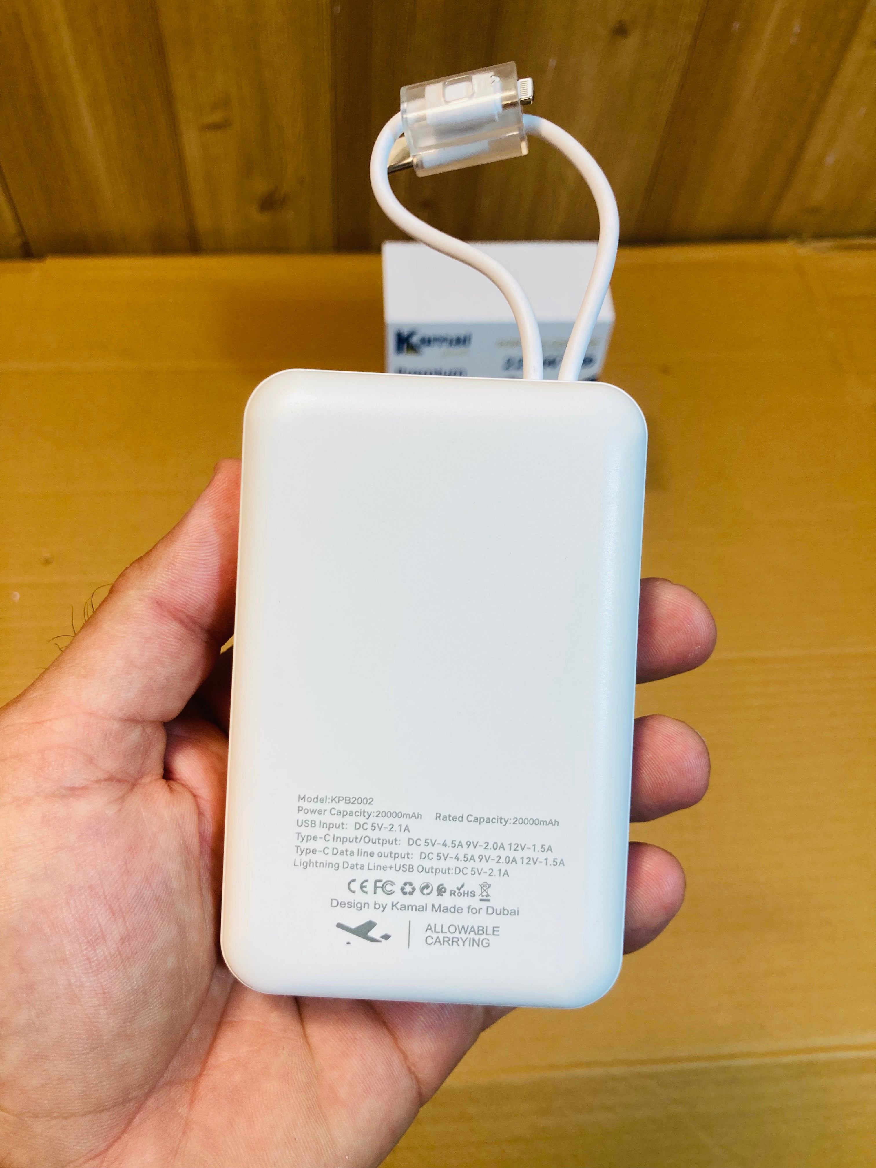 Kamal 22.5W Fast Charging Premium 20000mAh Power Bank KPB2002