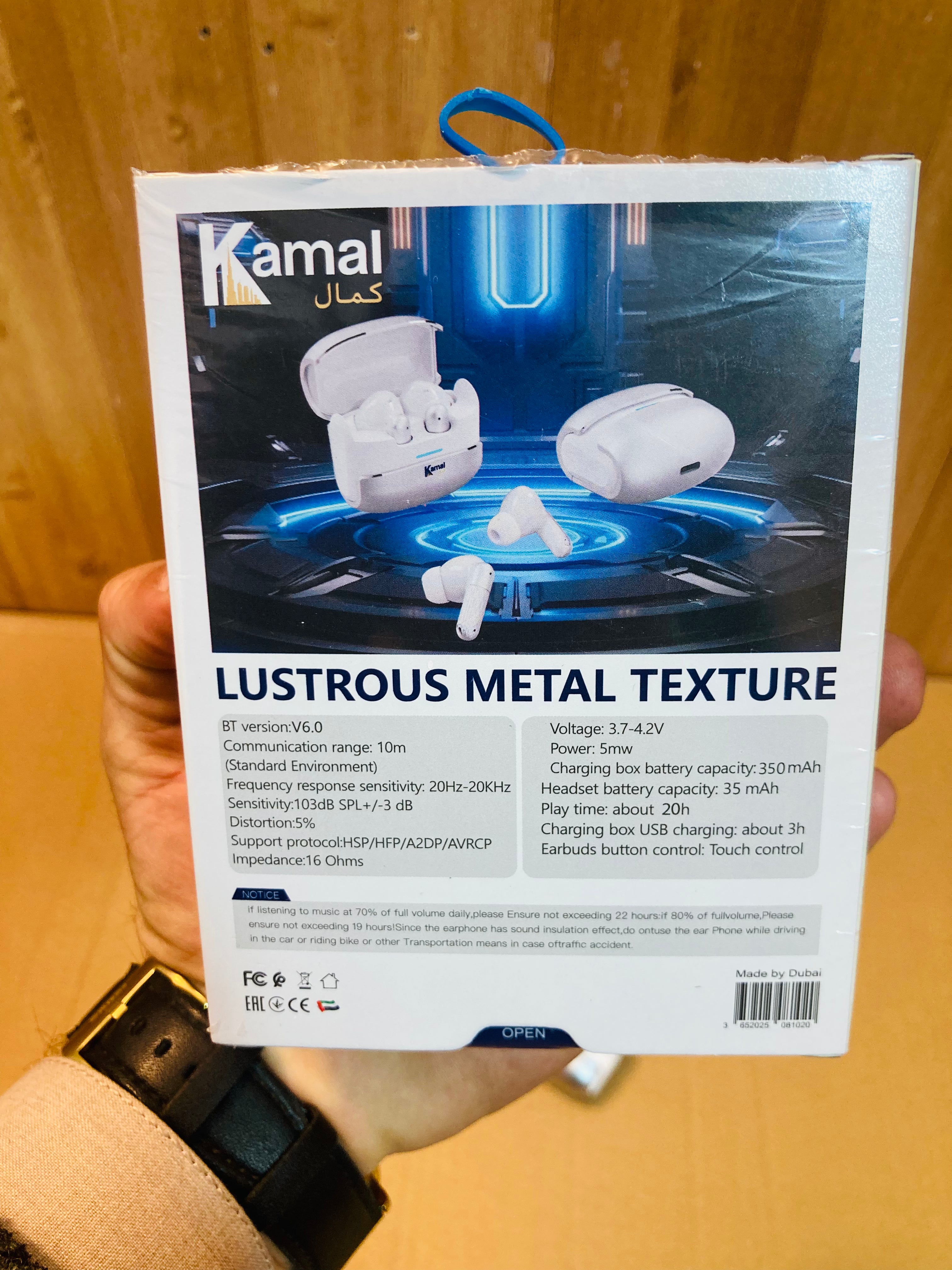 Kamal Premium True Wireless Metal Earbuds-AirPods K998