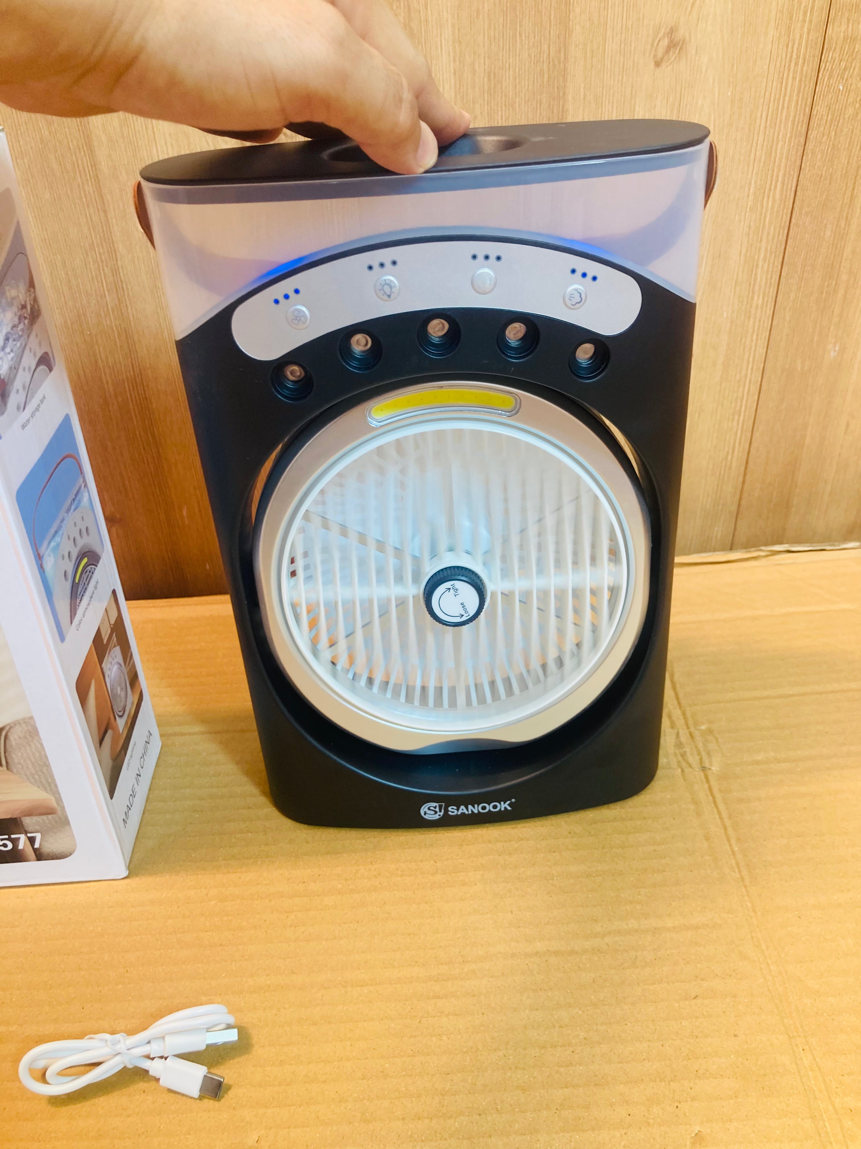 Sanook Rechargeable Portable Personal Humidifier Cooling Fan LR-5577