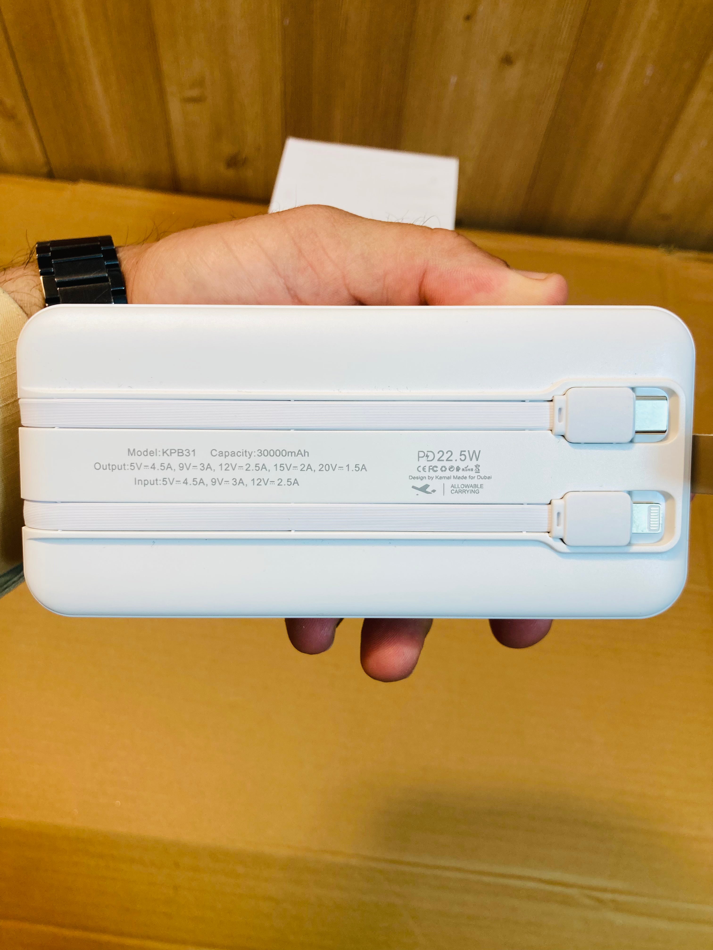 Kamal 22.5W Fast Charging 30000mAh Power Bank KPB31