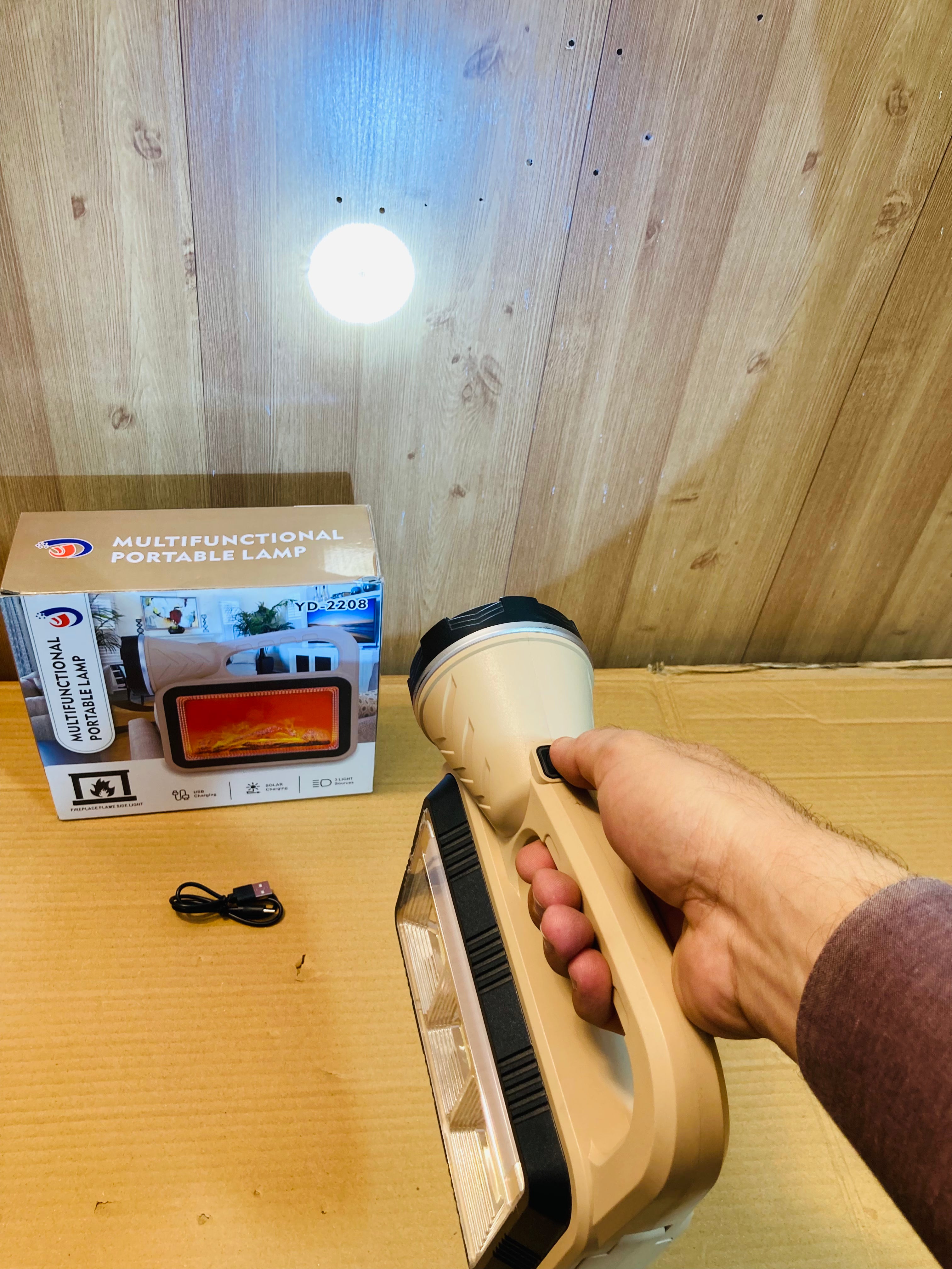 Multifunctional Portable Rechargeable Camping Lamp - Flashlight Torch YD-2208