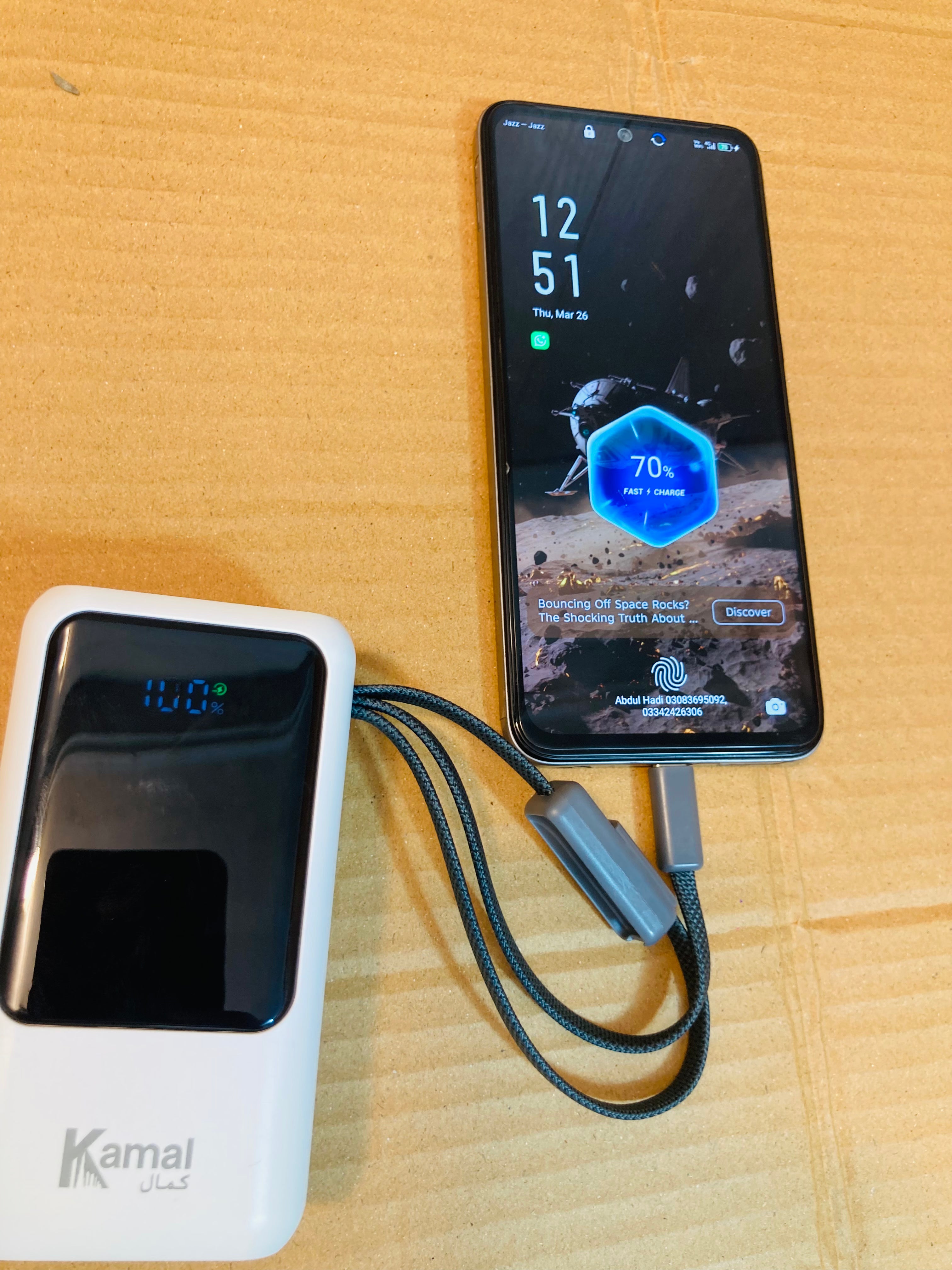 Kamal 22.5W Fast Charging 20000mAh Ultra Compact Power Bank KPB24