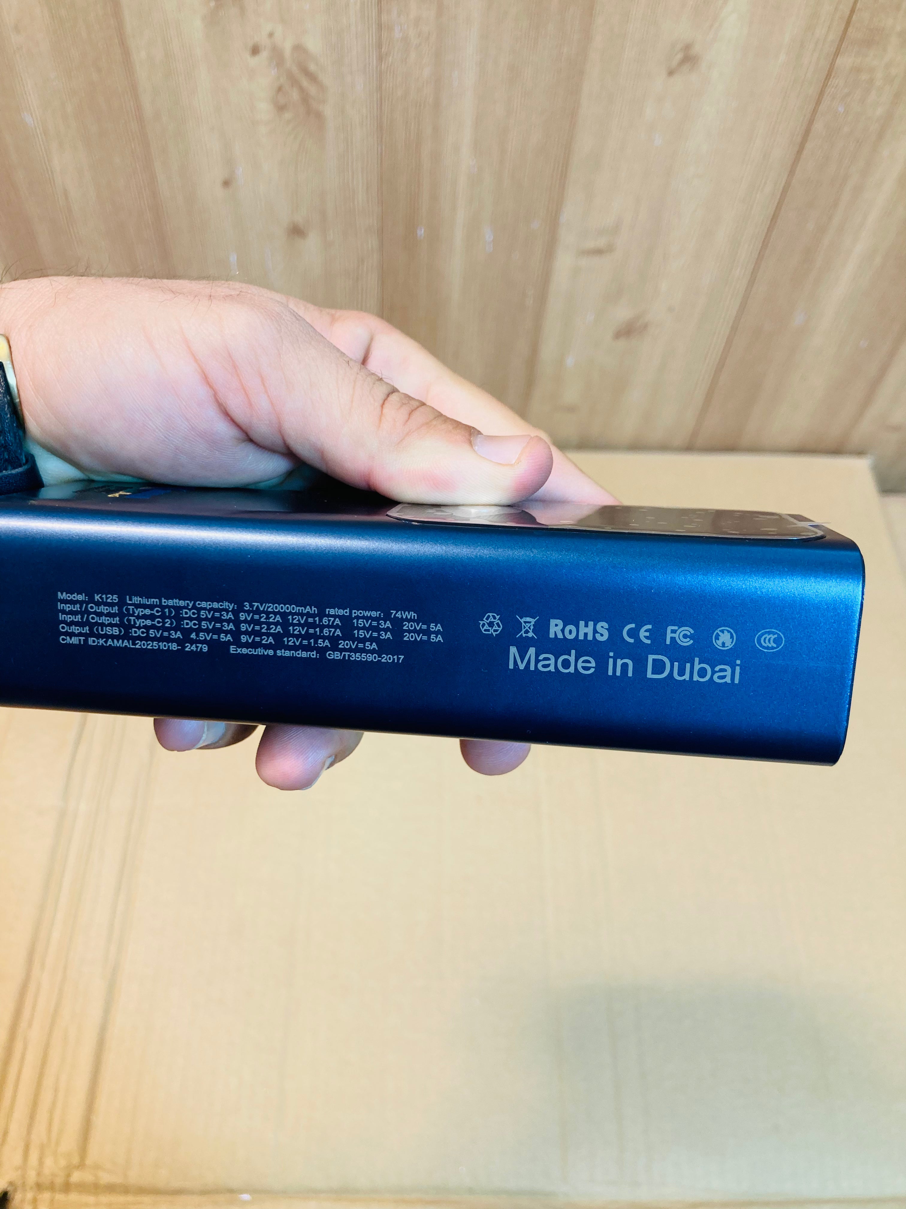 Kamal 125W Super Fast Laptop Charging Lithium Power Bank 20000mAh K125