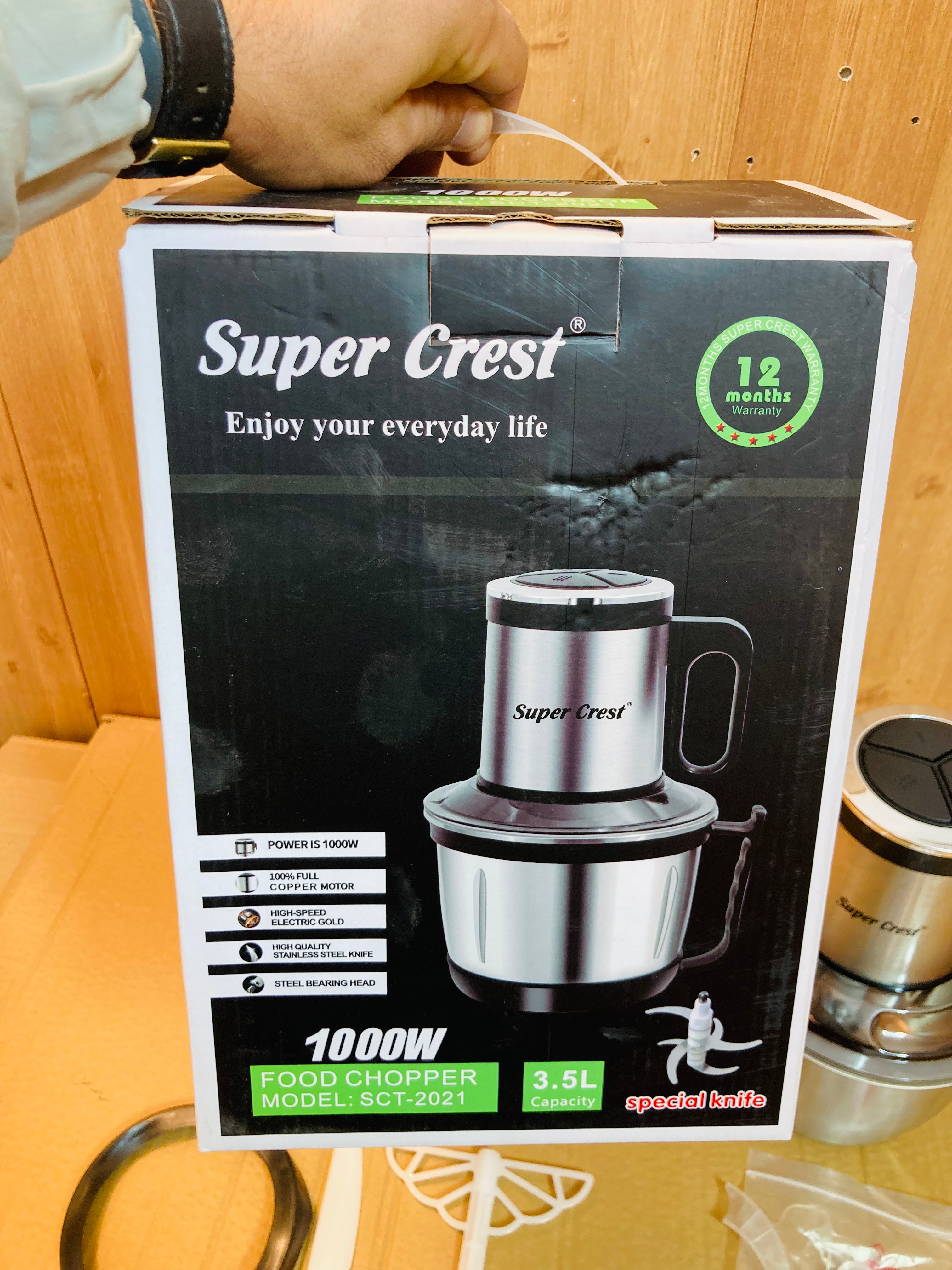 Super Crest Germany 3.5L 1000W Meat/Food Chopper SCT-2021