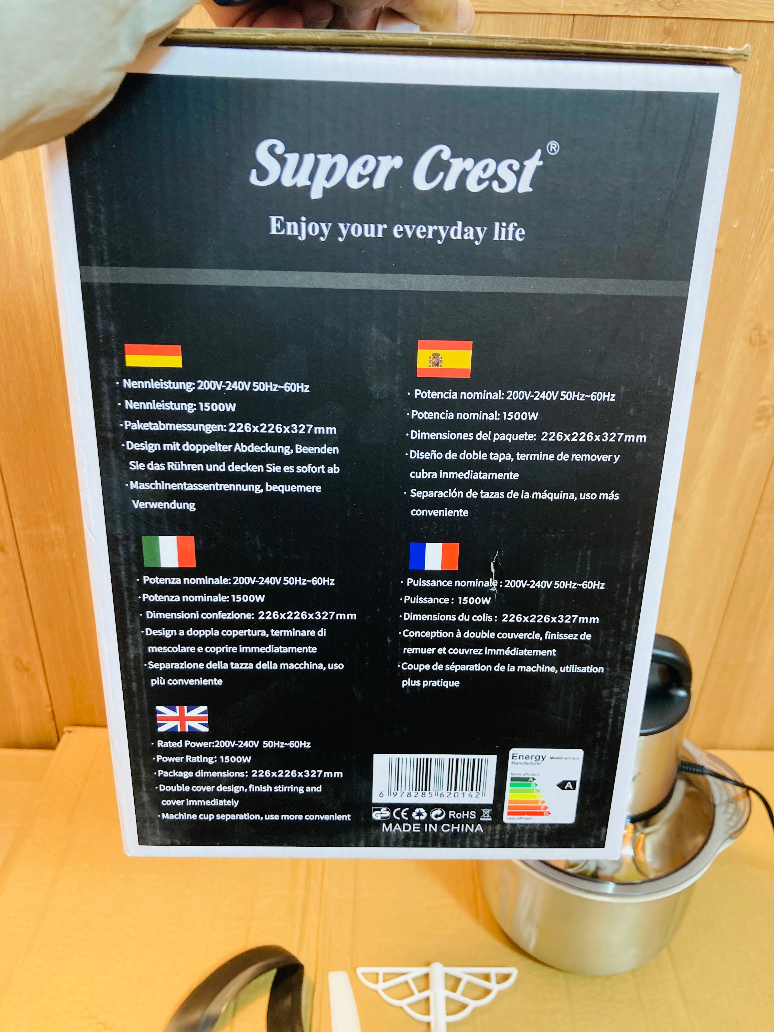 Super Crest Germany 5L 1500W Meat/Food Chopper SCT-2014