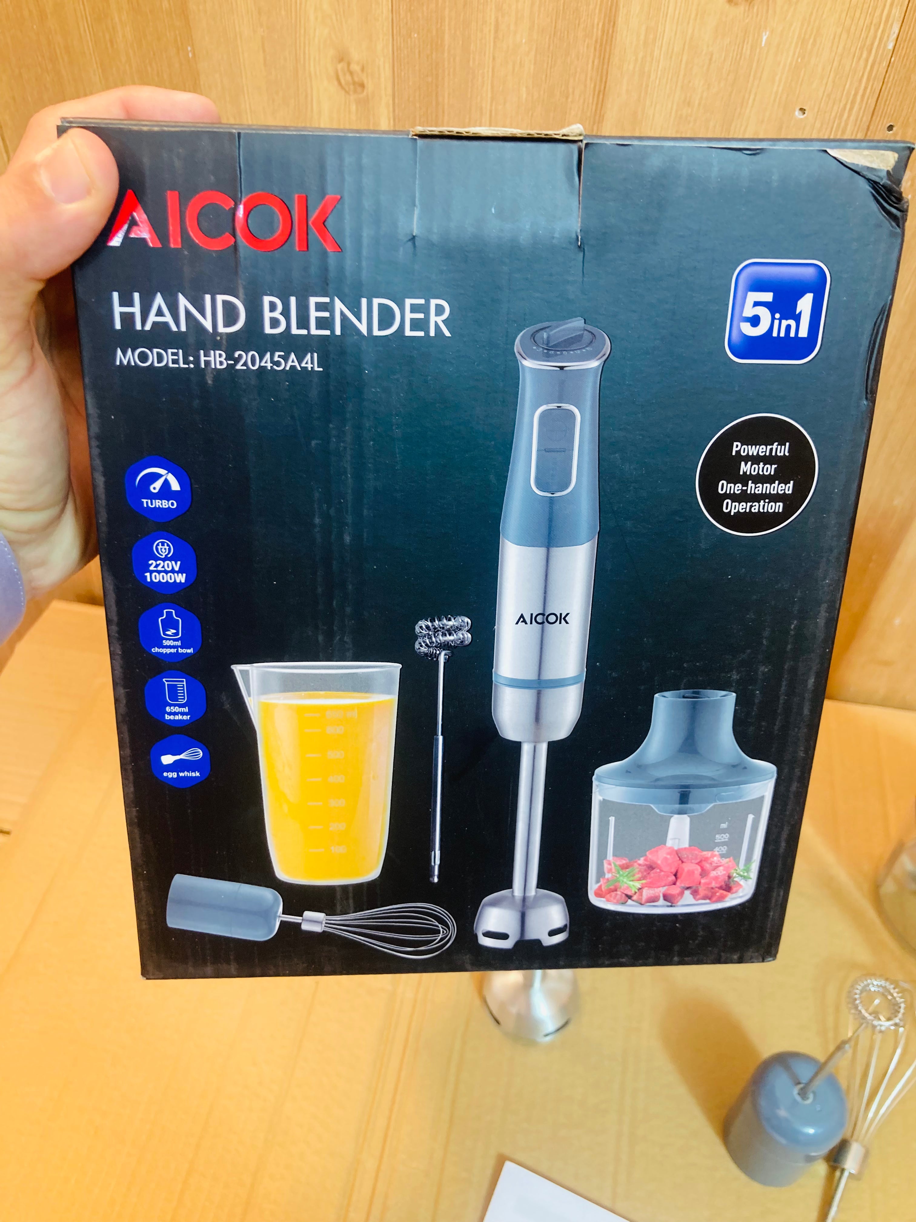AICOK 5in1 Hand Blender Set 1000W HB-2045A4L