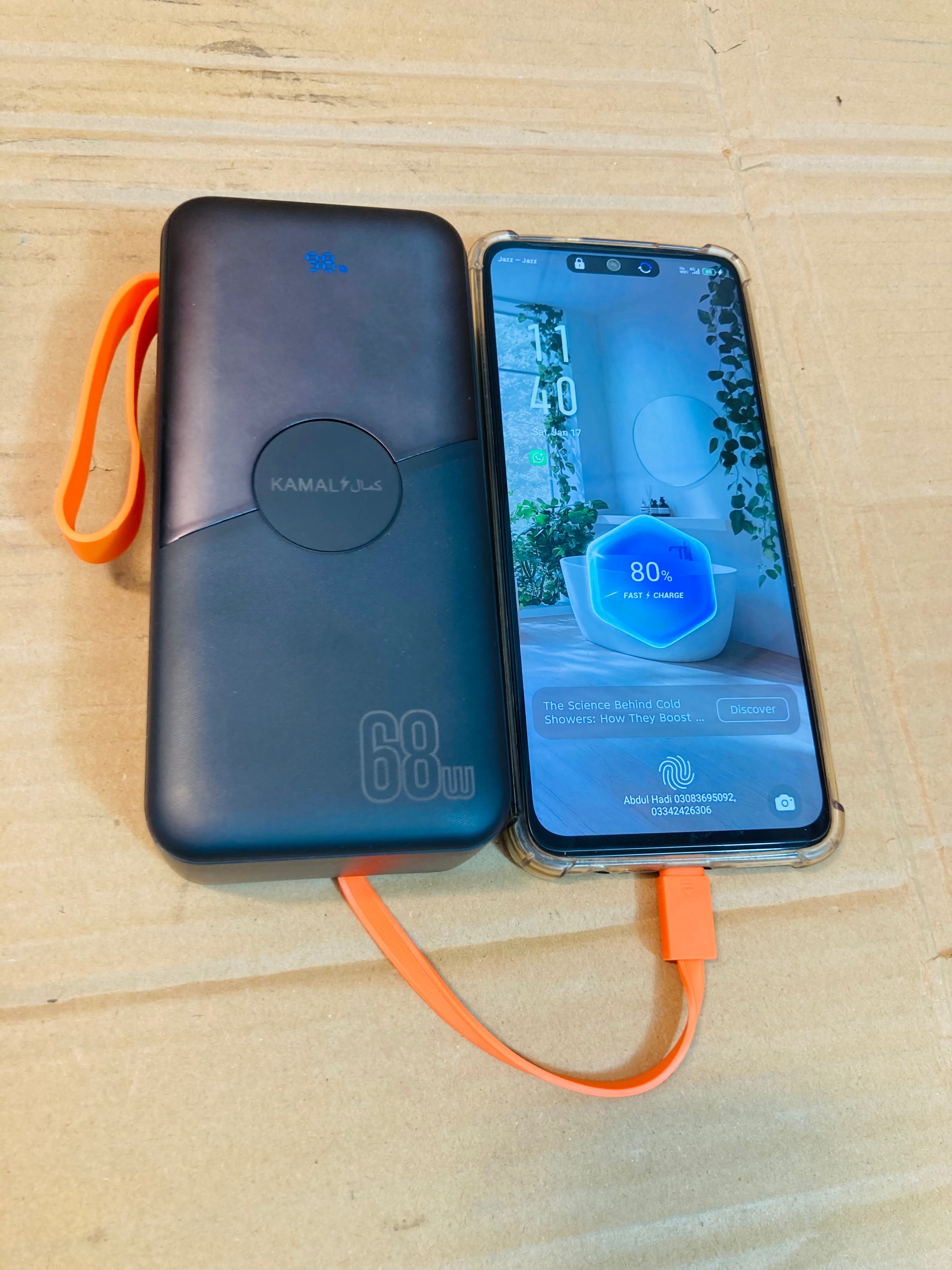Kamal 30000mAh PD Super Fast Charging 68W Power Bank KPB037