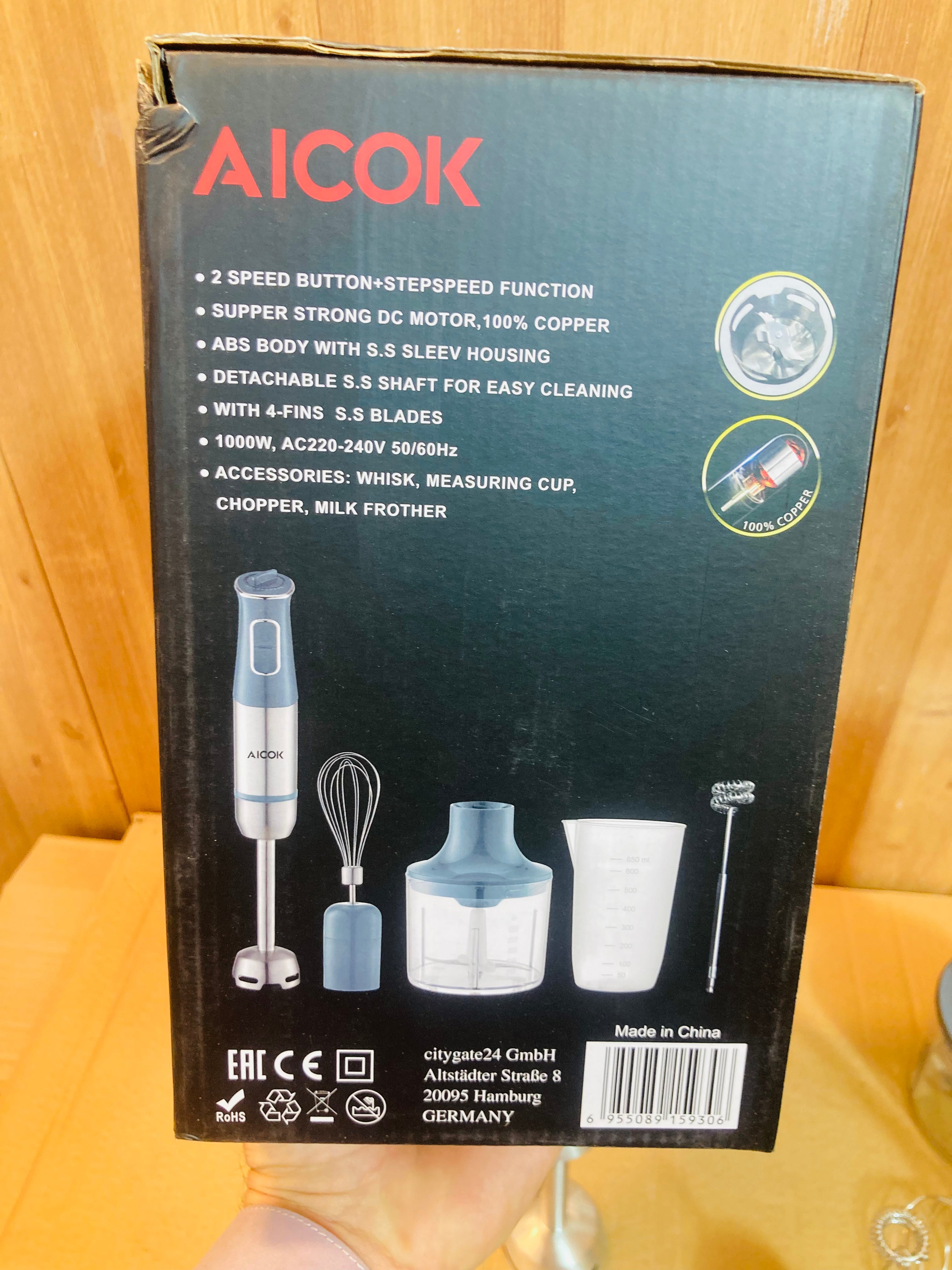 AICOK 5in1 Hand Blender Set 1000W HB-2045A4L