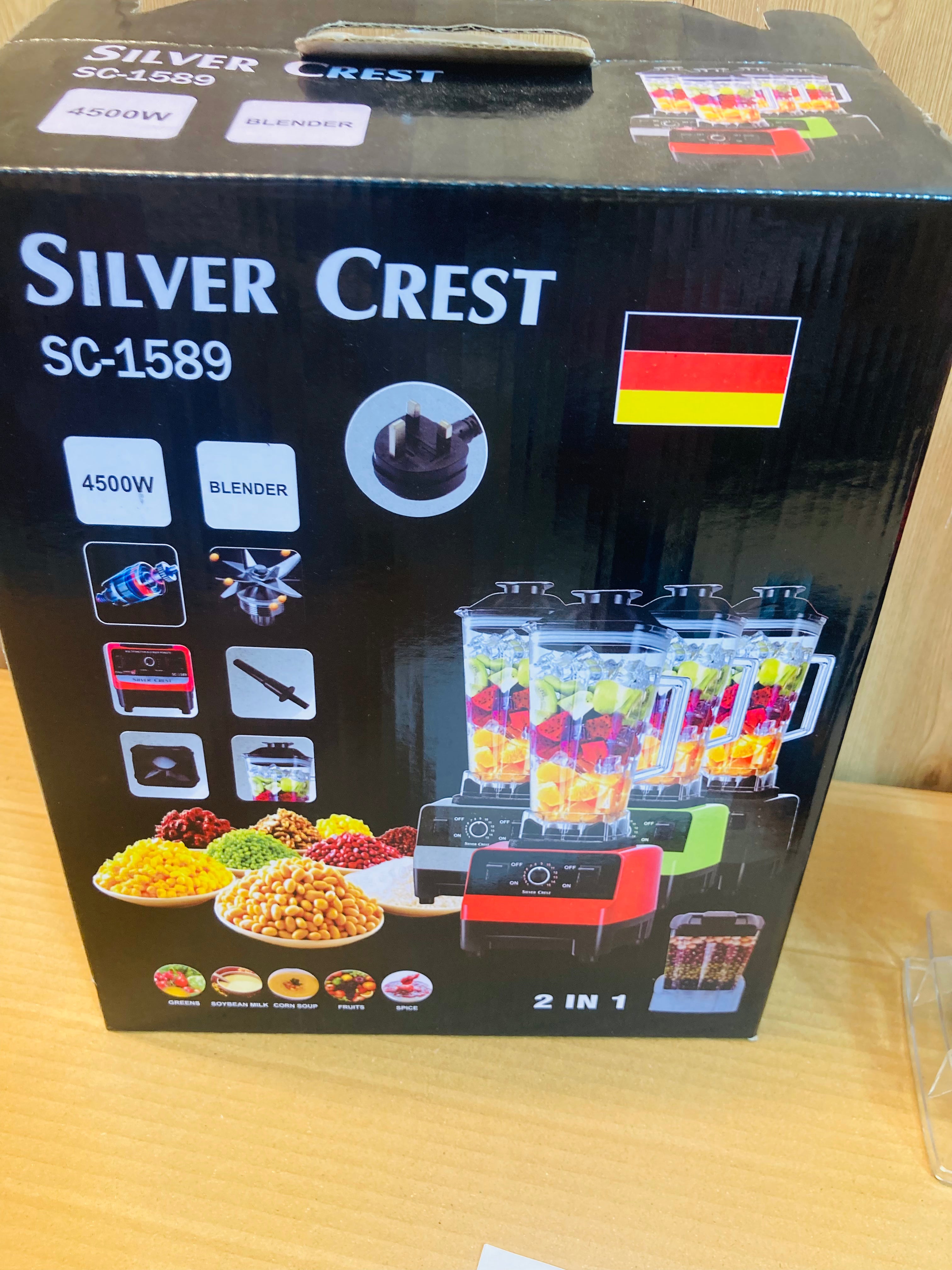 Silver Crest Germany 4500W 2-in-1 Blender & Grinder 2.5L SC-1589 - Imported