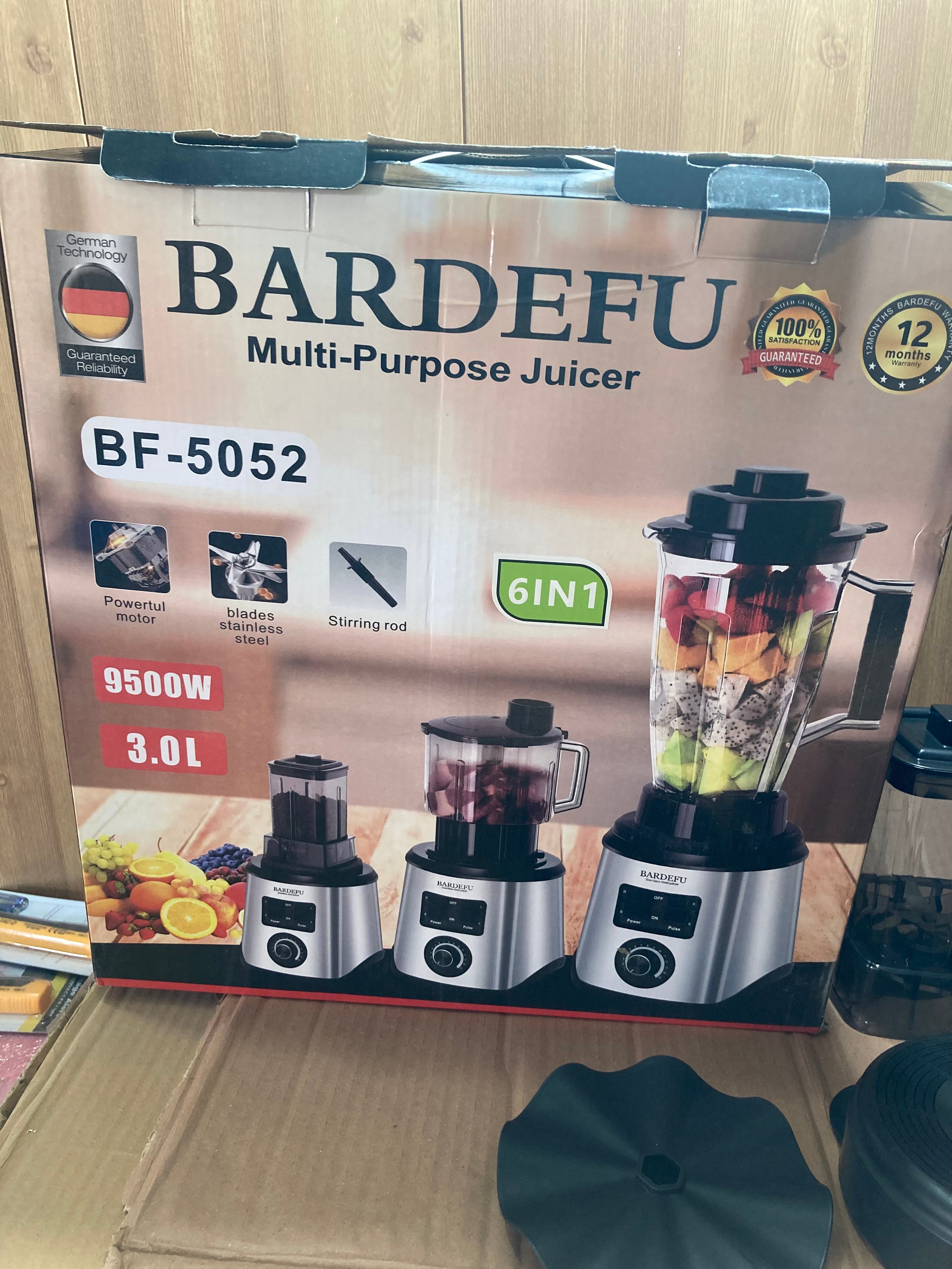 Germany Lot Imported BARDEFU 6-in-1 Multi-Purpose Blender BF-5052