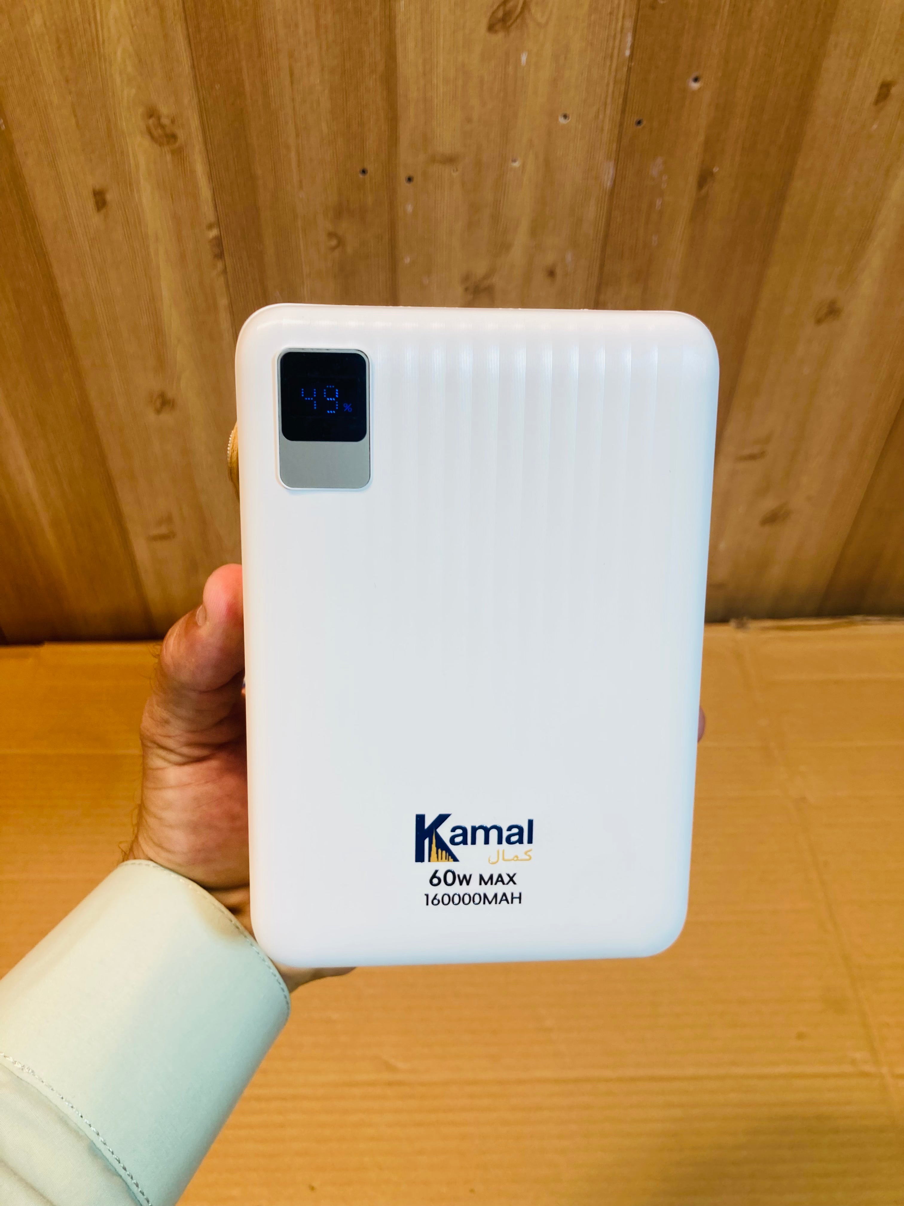 Kamal 160000mAh 60W Fast Charging Built in Cable Power Station - Power Bank K160