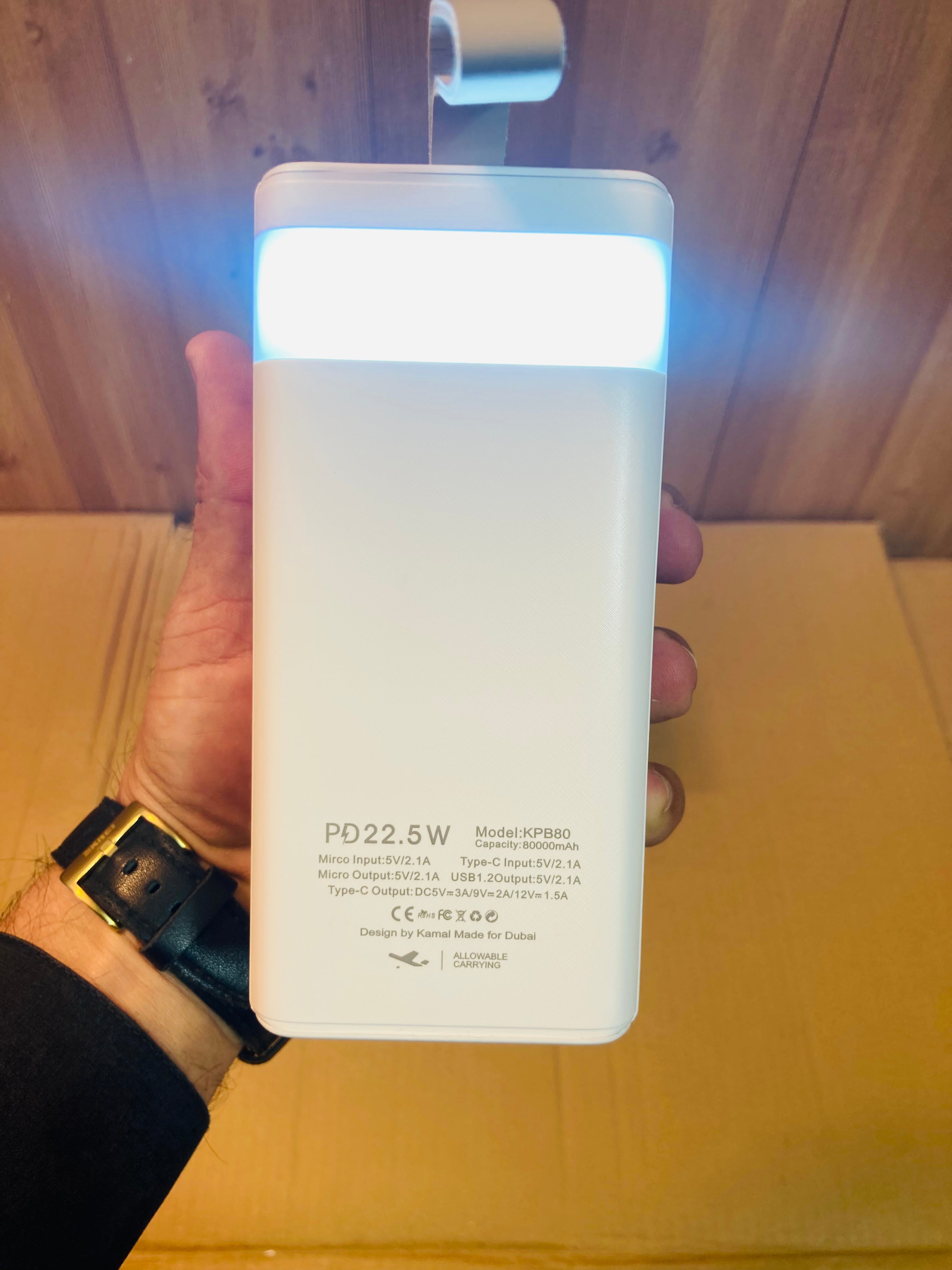 Kamal 22.5W PD Fast Charging 80000mAh Power Bank KPB80