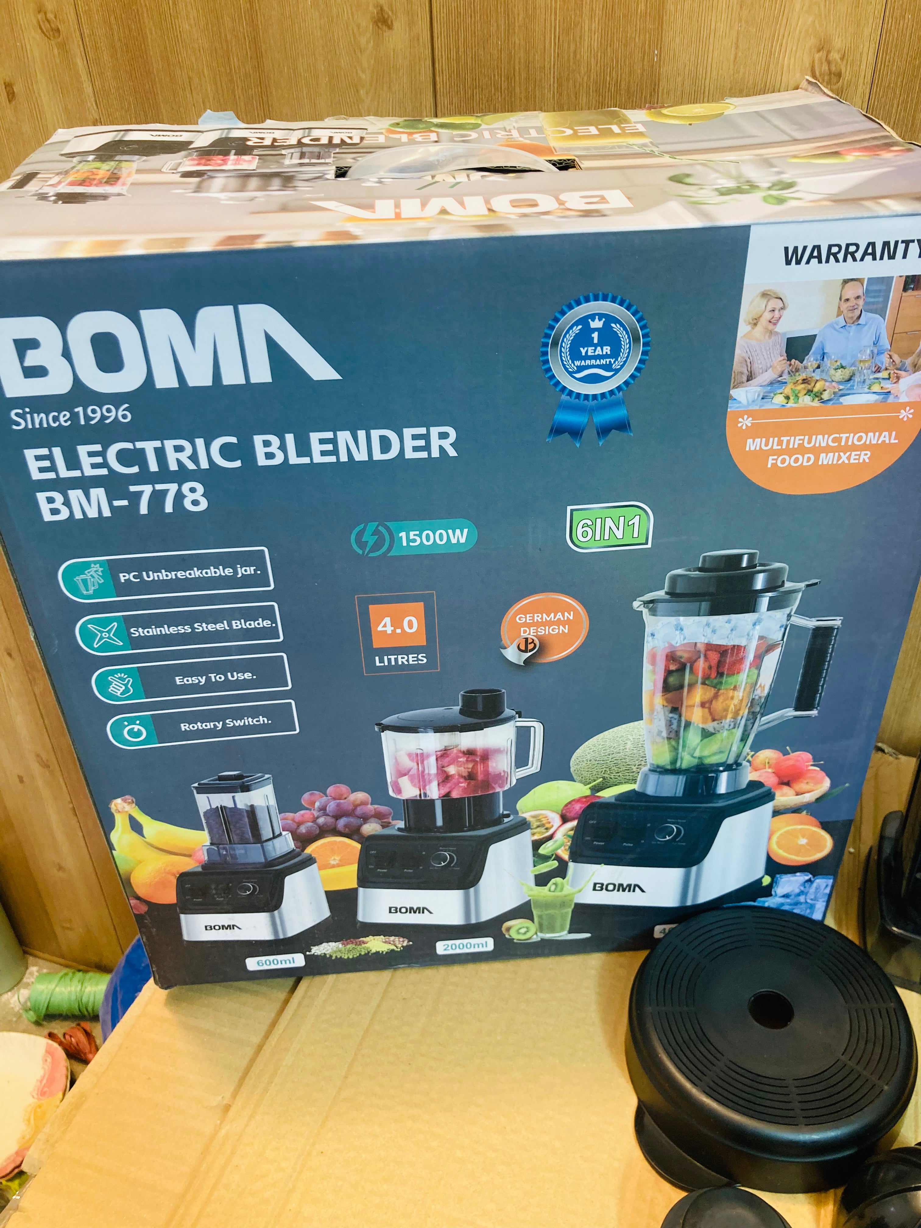 BOMA Germany 6in1 Multifunctional 4L Commercial Blender Set
