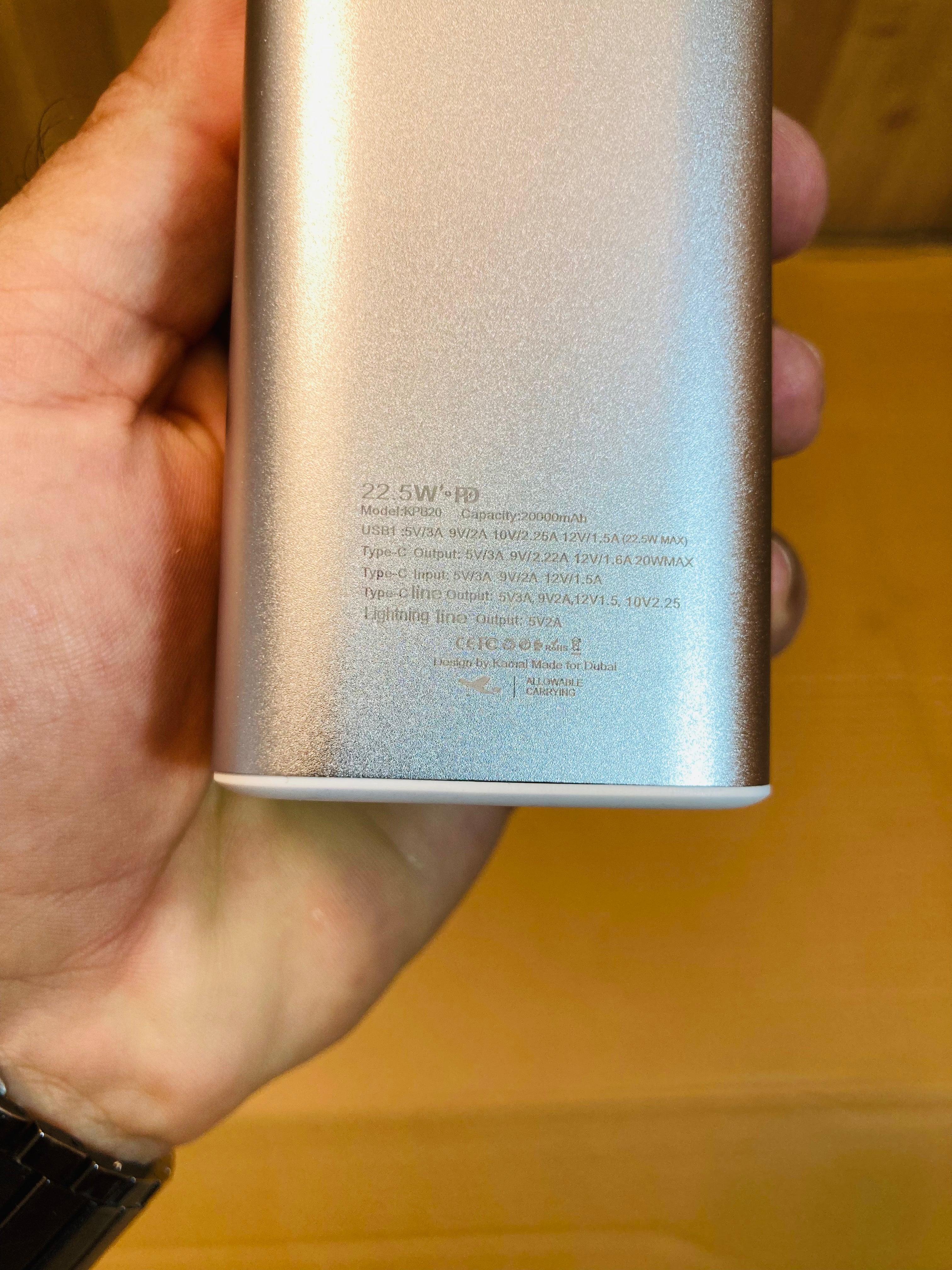 Kamal 22.5W Fast Charging Ultra Compact B52 20000mAh Power Bank KPB20