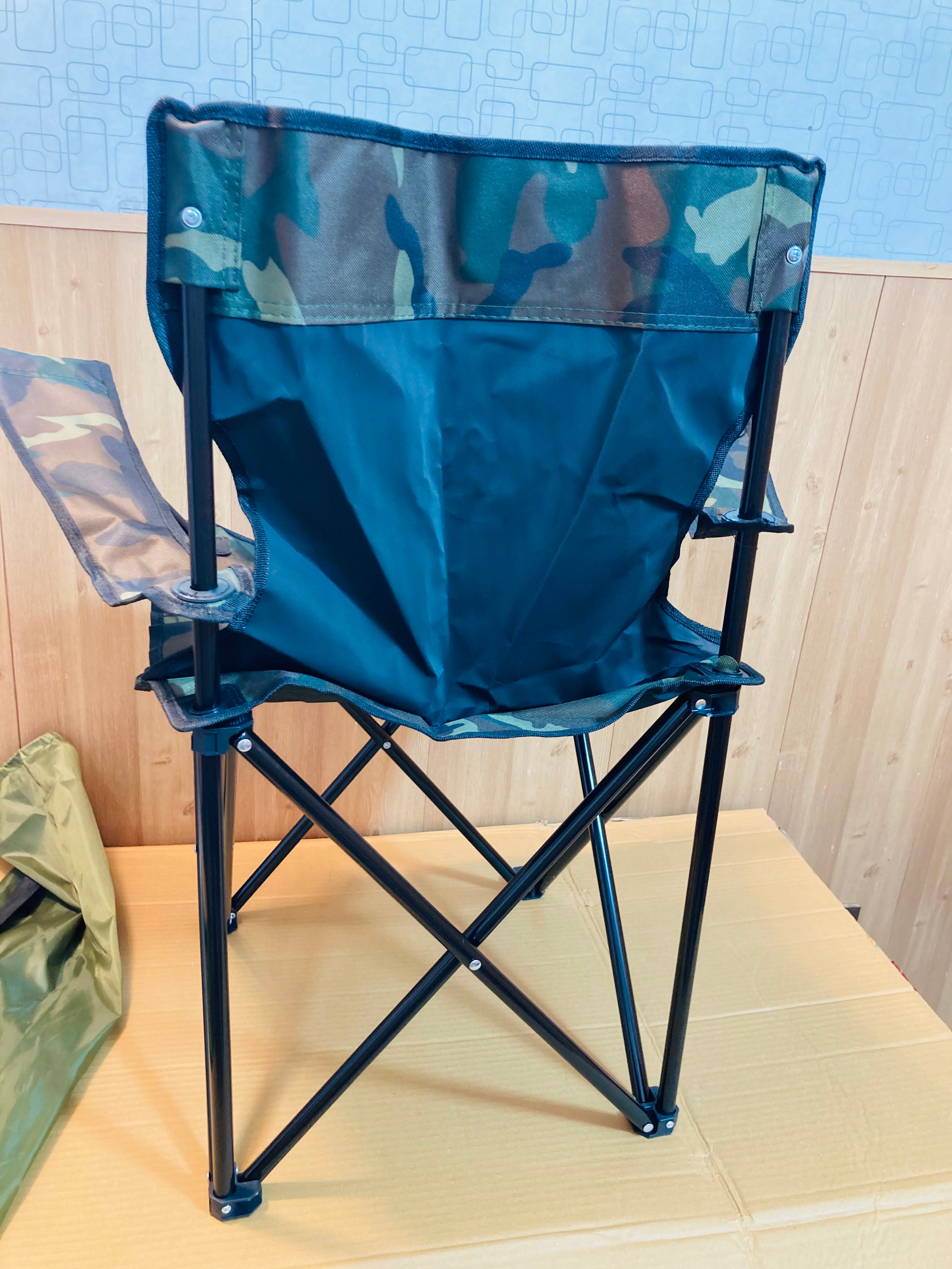Foldable Heavy Duty Camping Chair with Cup Holder
