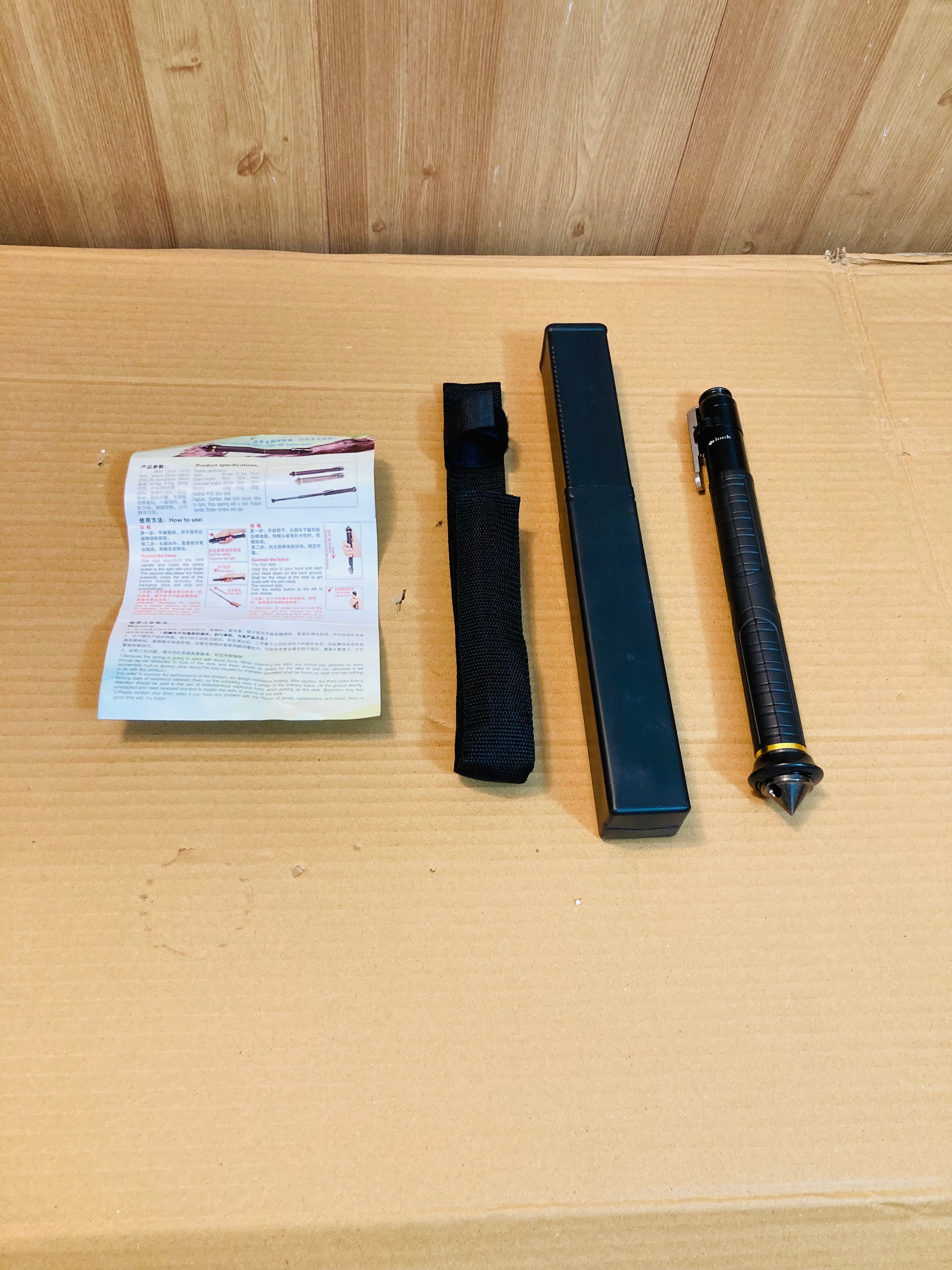 Spring Loaded Self Defence Tactical Expandable Baton - Stick 25”