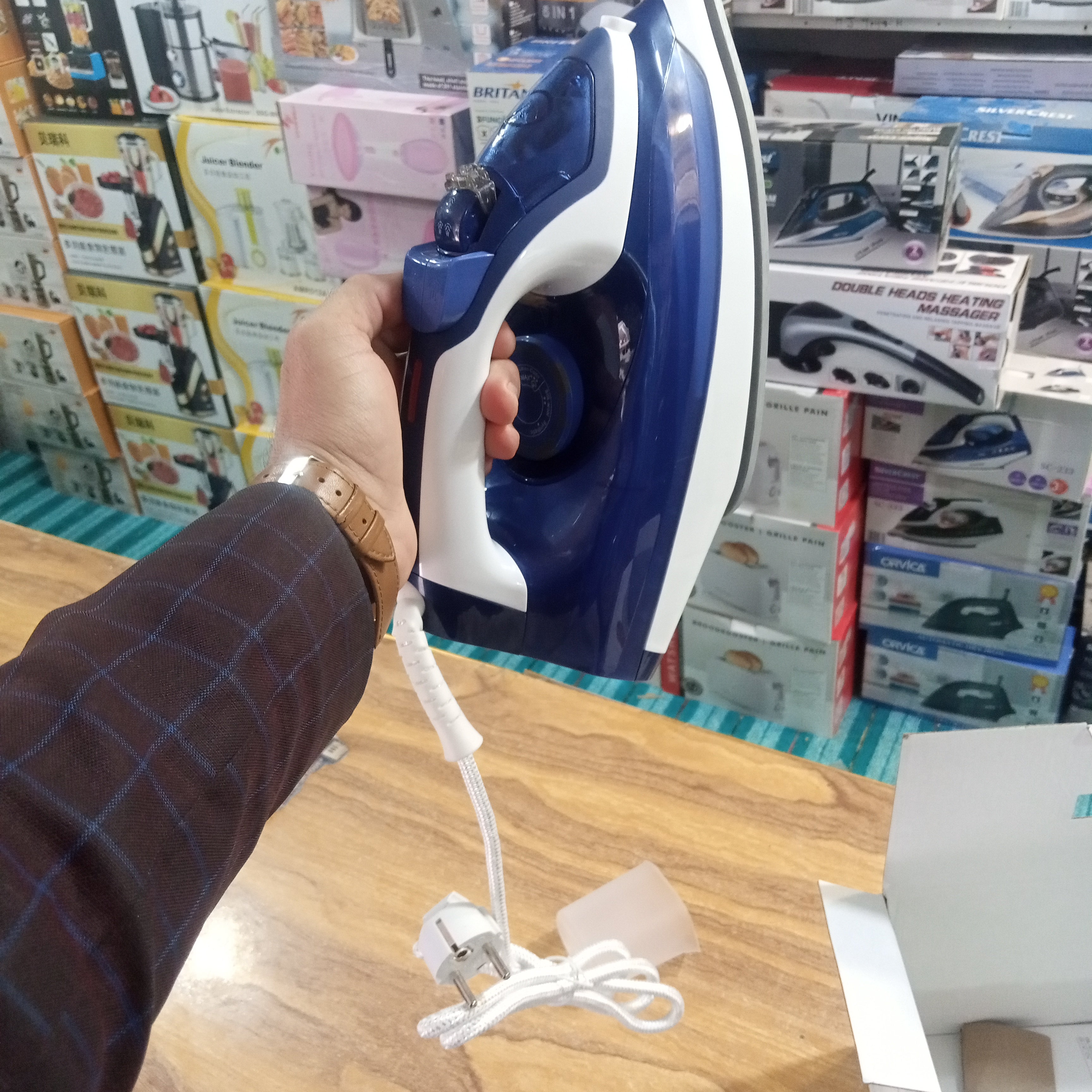 Lot Imported "Silver Crest" Brand Steam Iron.