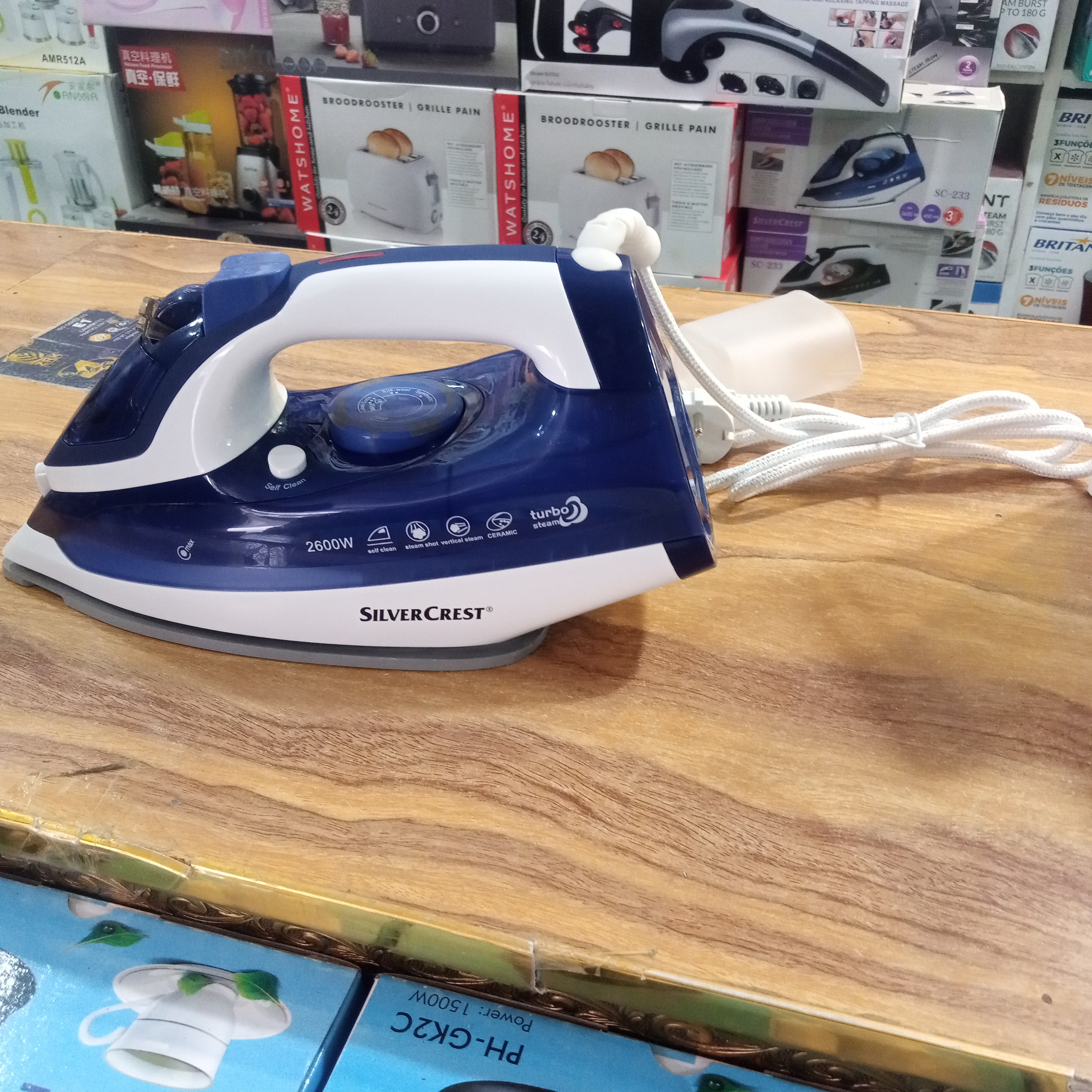 Lot Imported "Silver Crest" Brand Steam Iron.