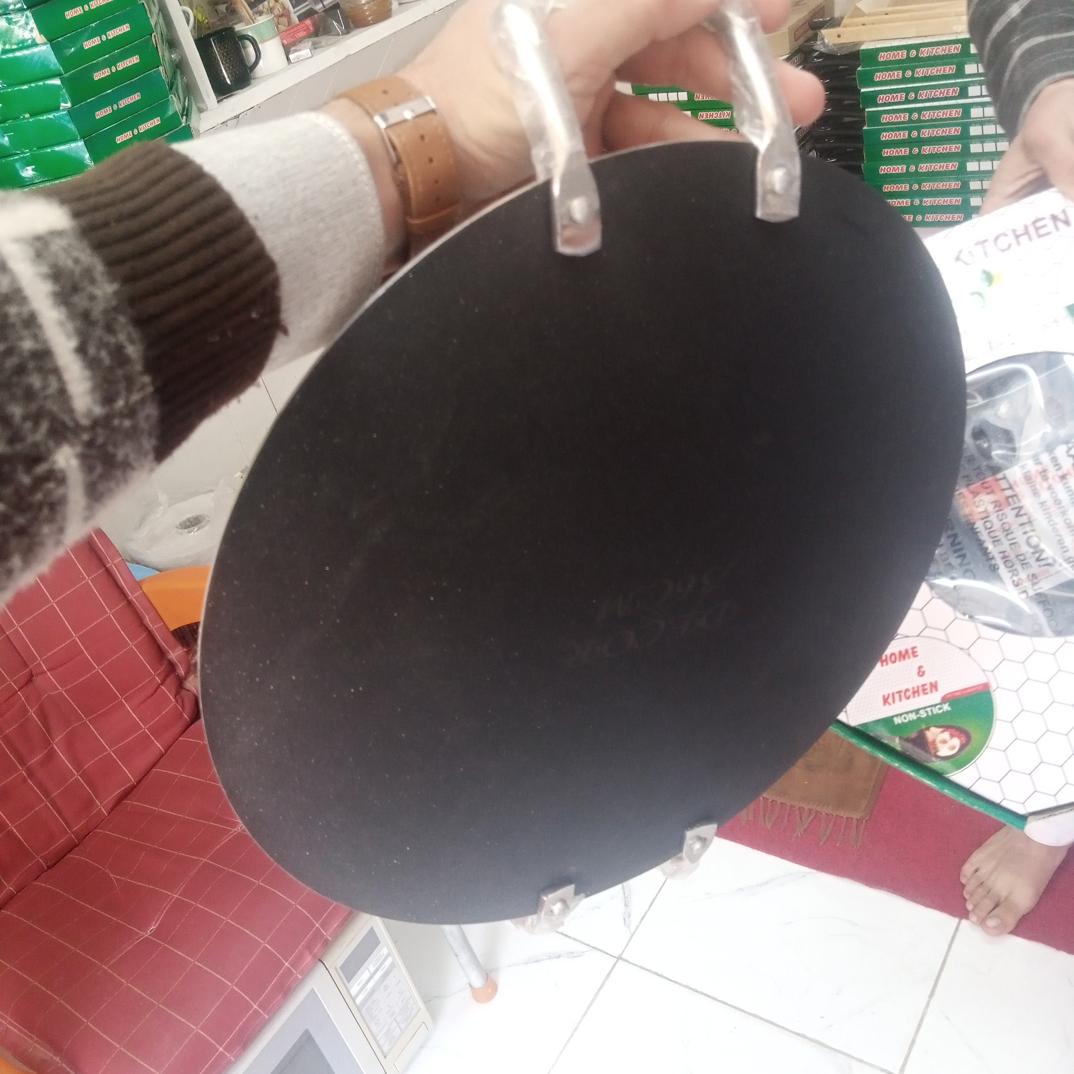 Granite Marble Coated Hot Plate Non-Stick Tawa 36 cm.