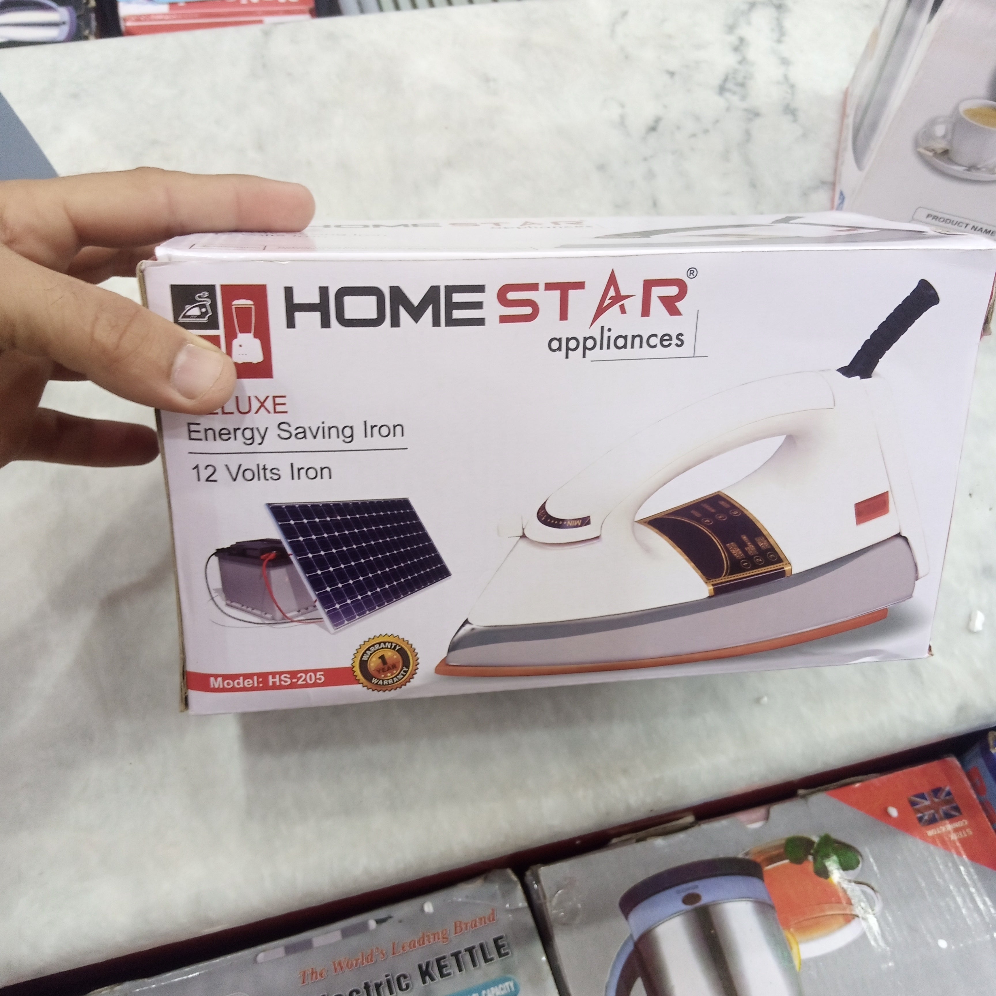 "Home Star" Solar Iron/Energy Saving Iron.