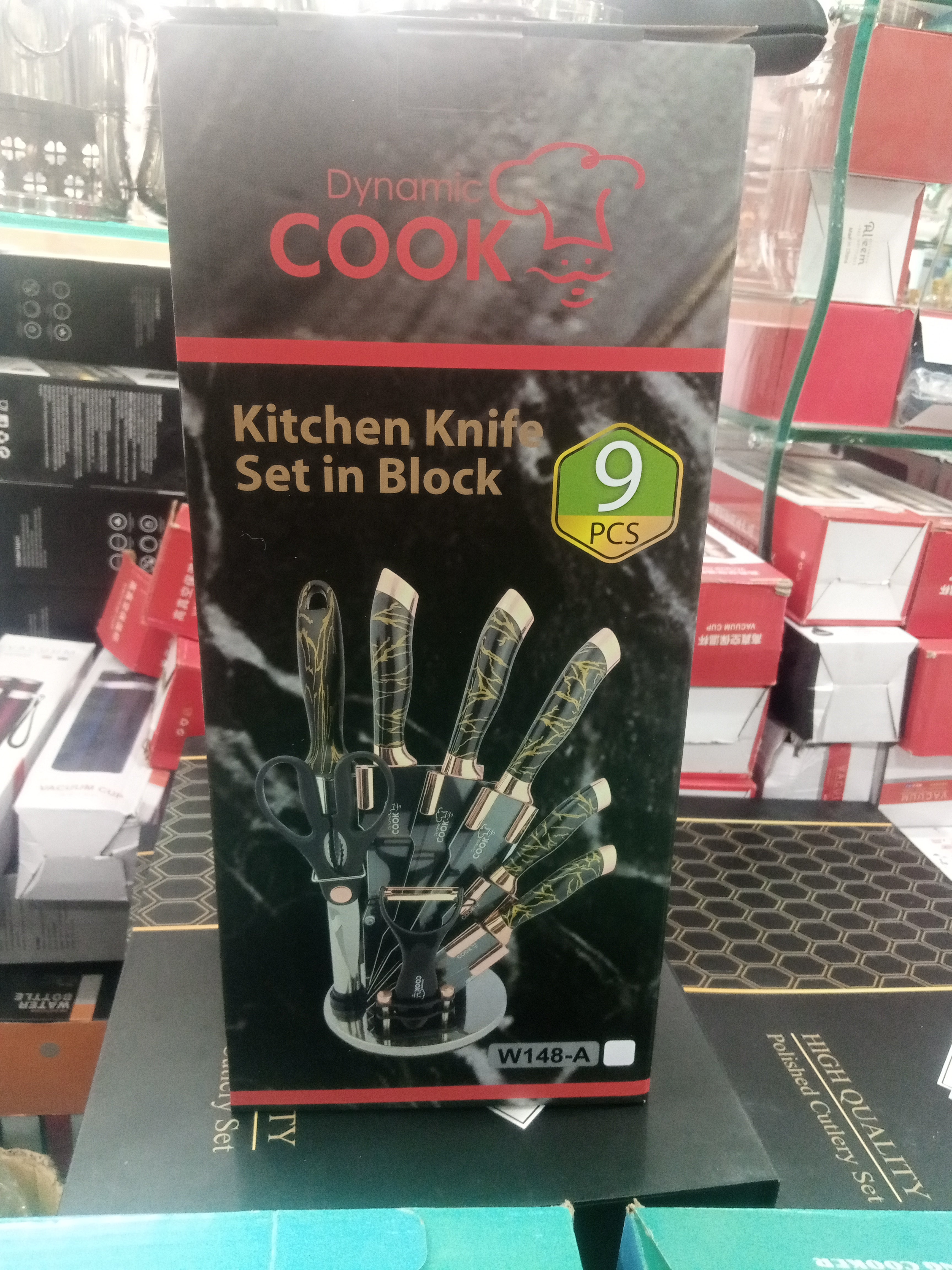 Imported Dynamic Cook Knife Set of 9PCs