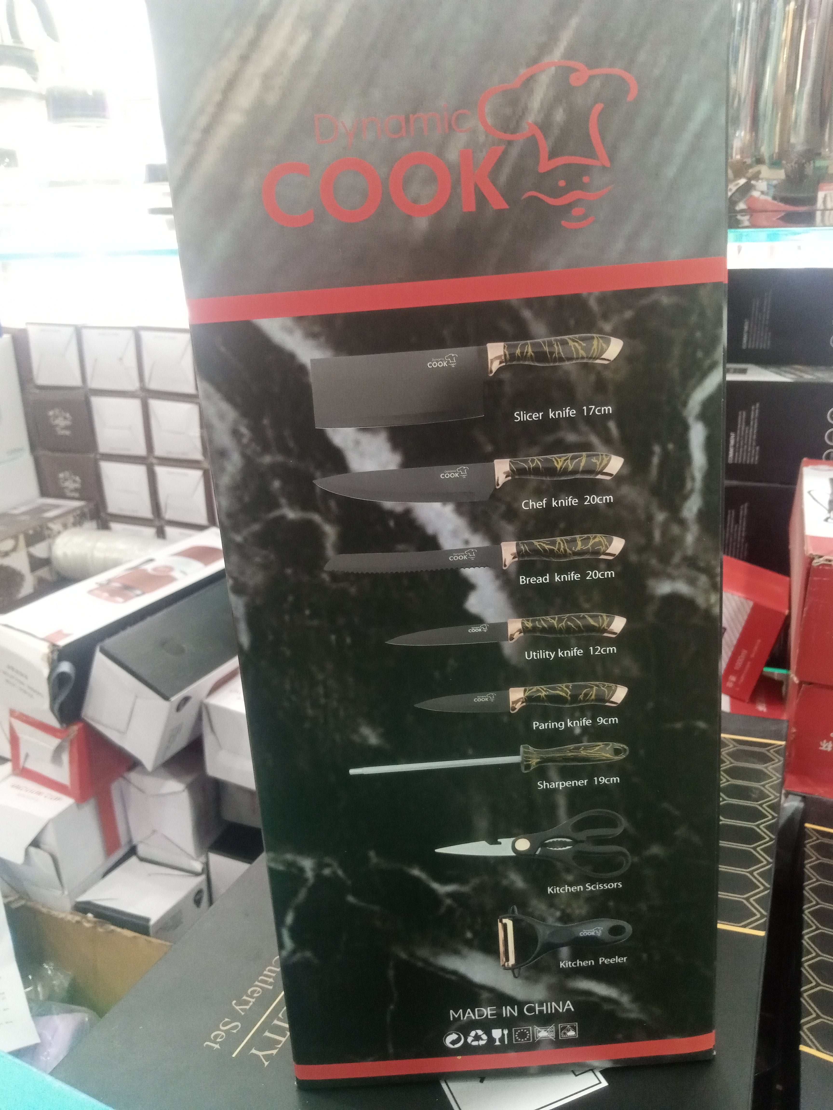 Imported Dynamic Cook Knife Set of 9PCs