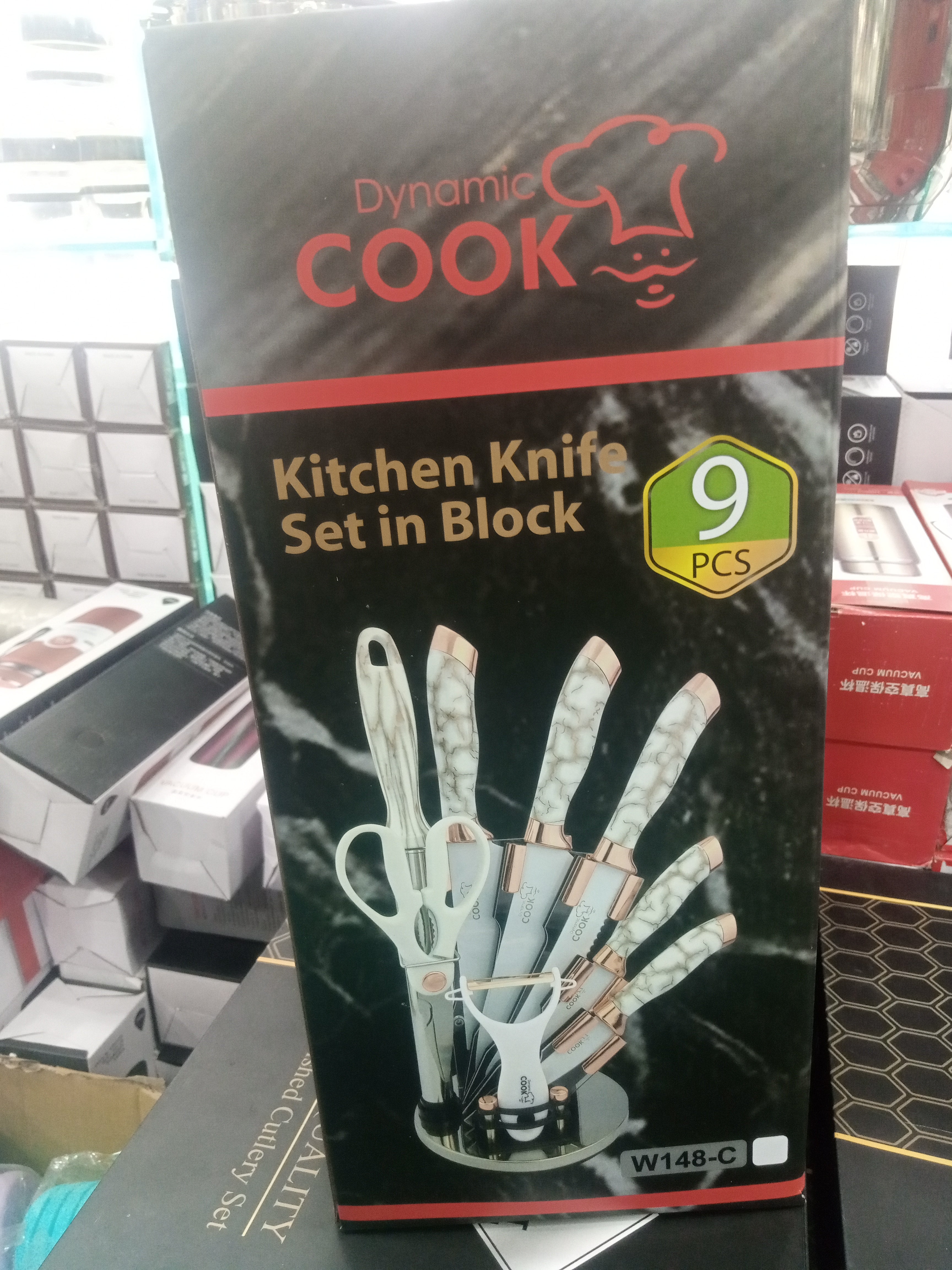 Imported Dynamic Cook Knife Set of 9PCs