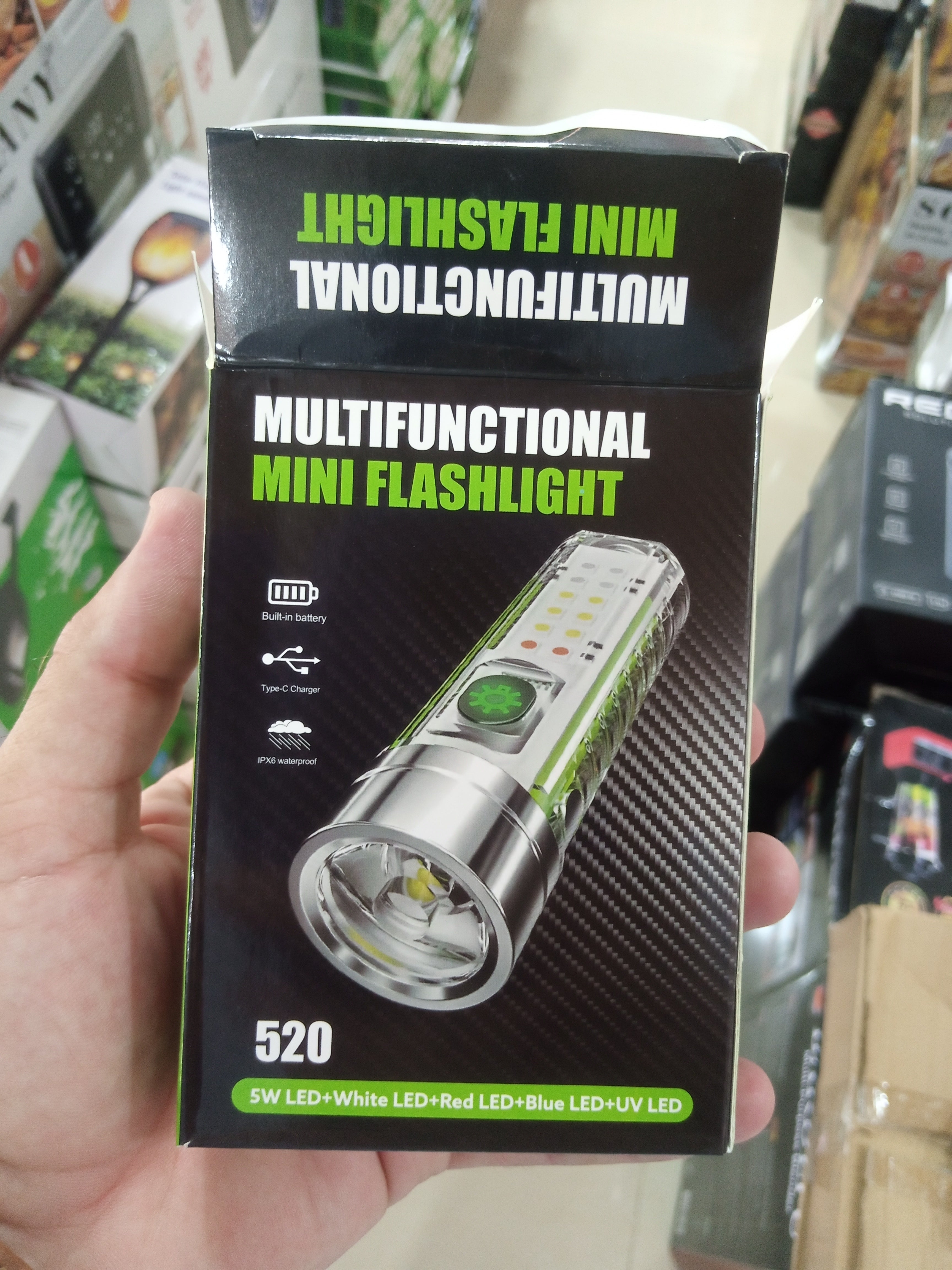 Multifunctional mini flashlight