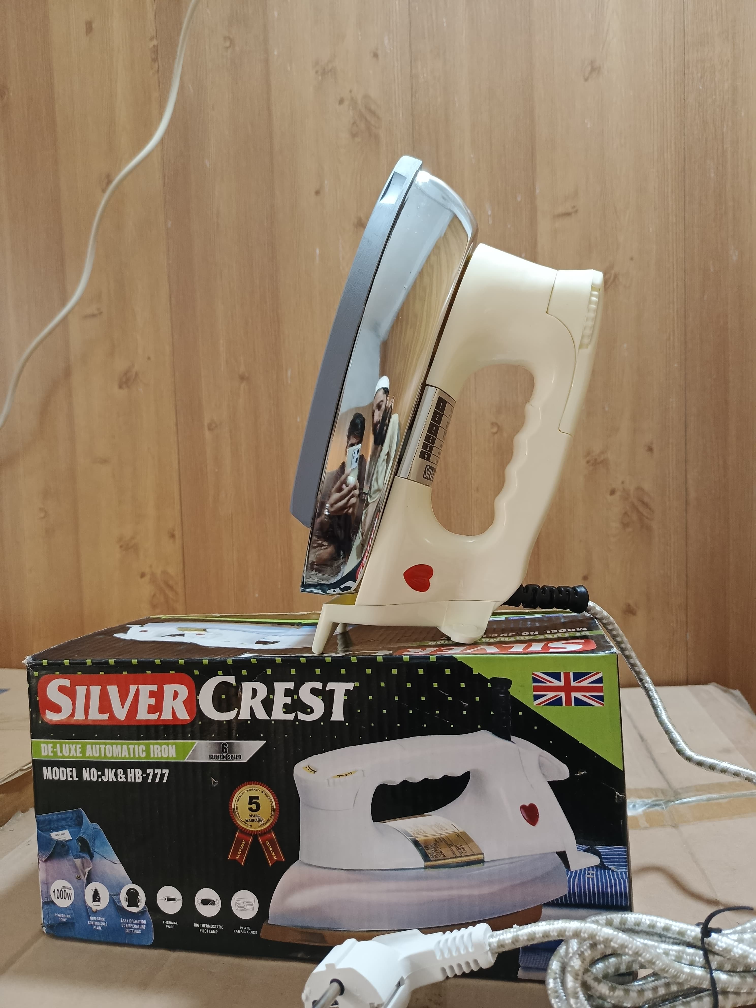 Silver Crest Dry Iron 5 Years Warranty