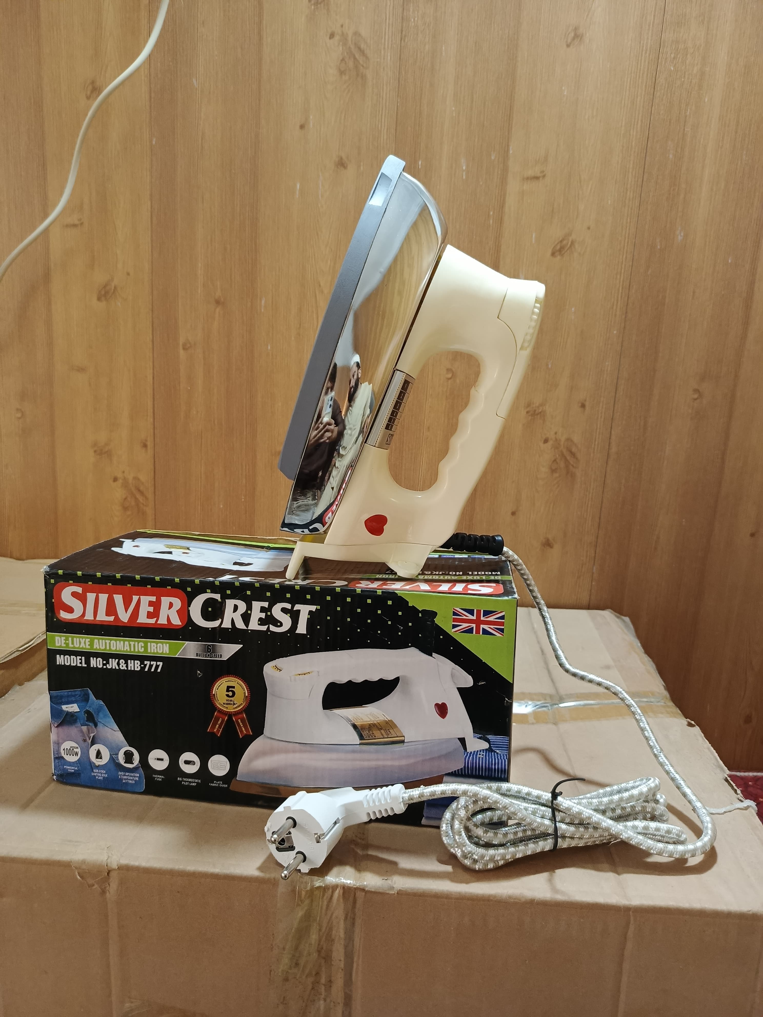 Silver Crest Dry Iron 5 Years Warranty