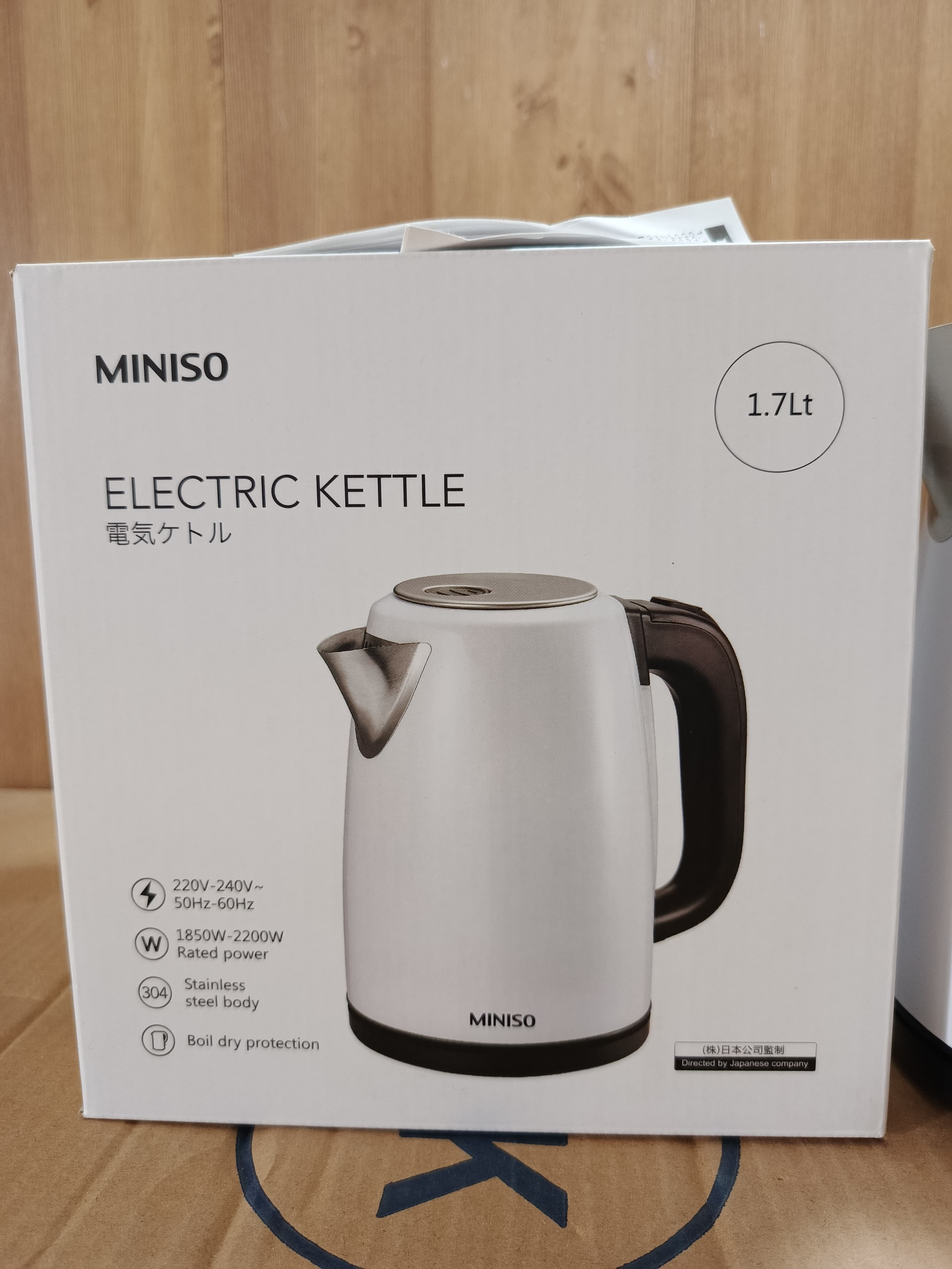 Japan Lot Imported MINISO Electric Kettle 1.7 Ltr