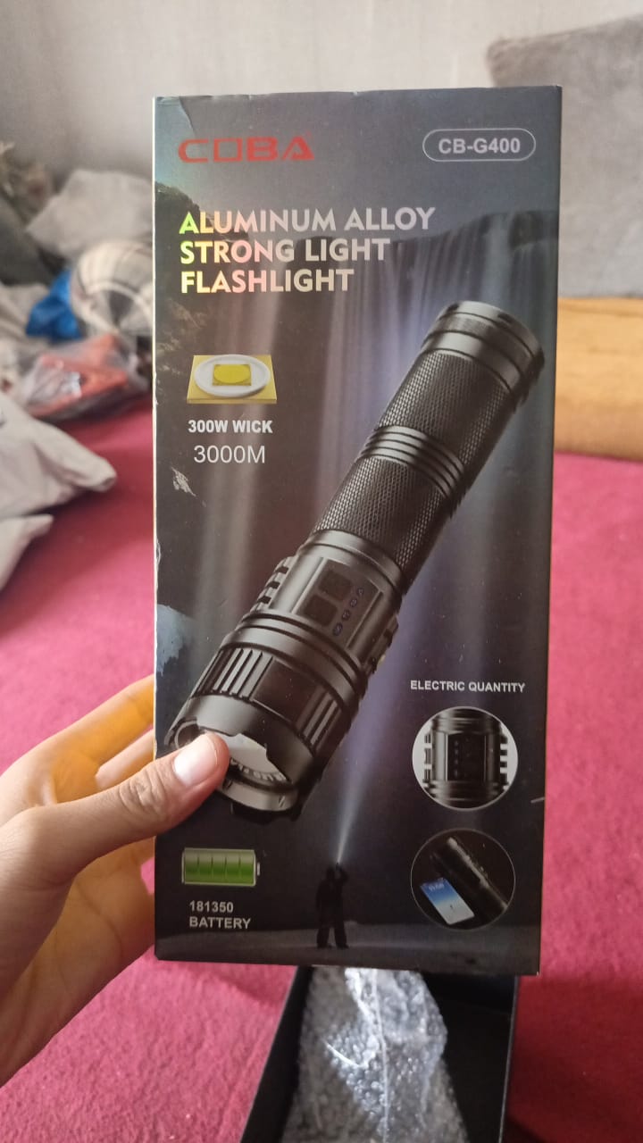 Lot Imported COBA High Beam Flashlight 3km Estimated Range