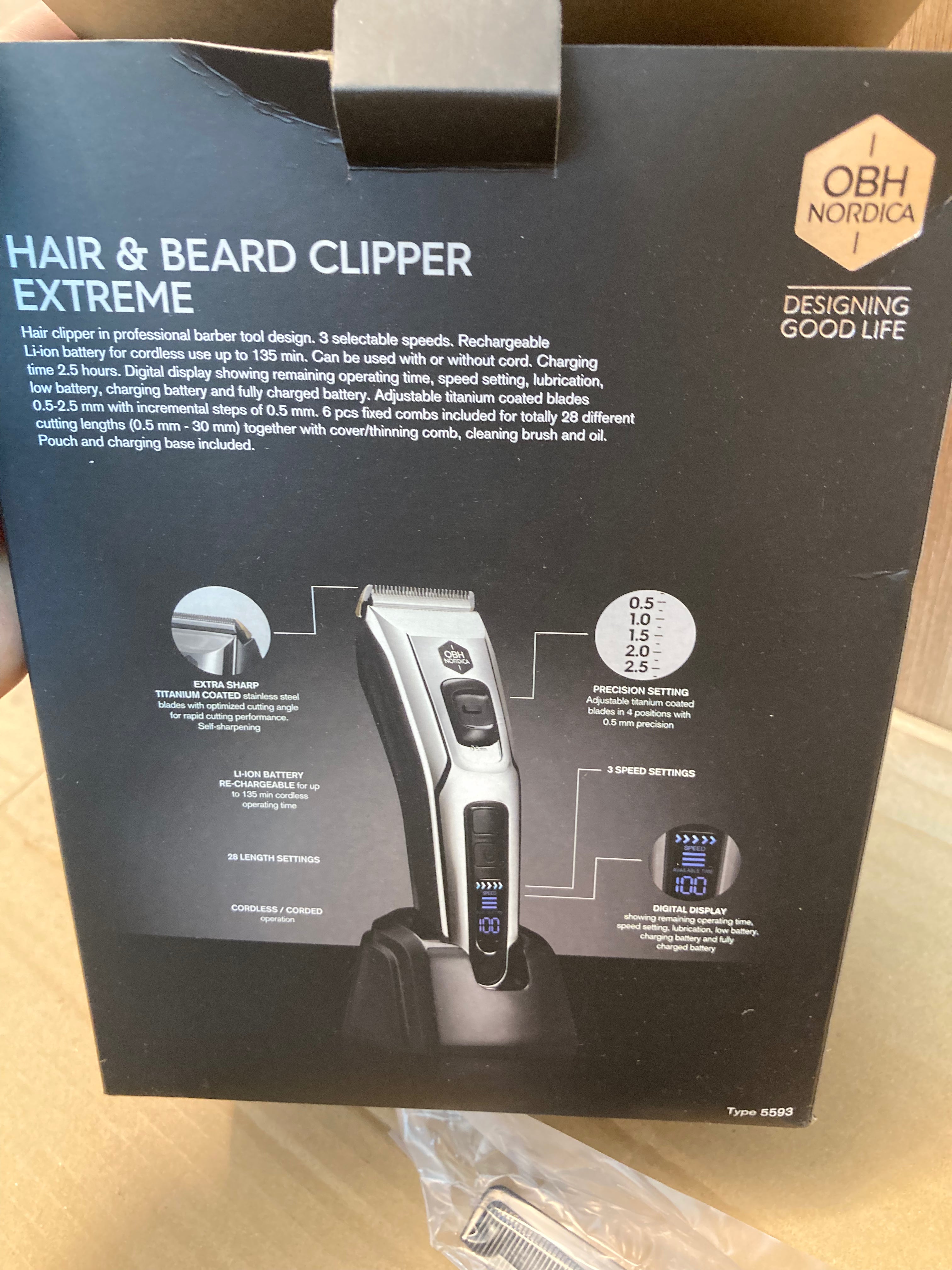 Denmark OBH NORDICA Professional Hair Trimmer