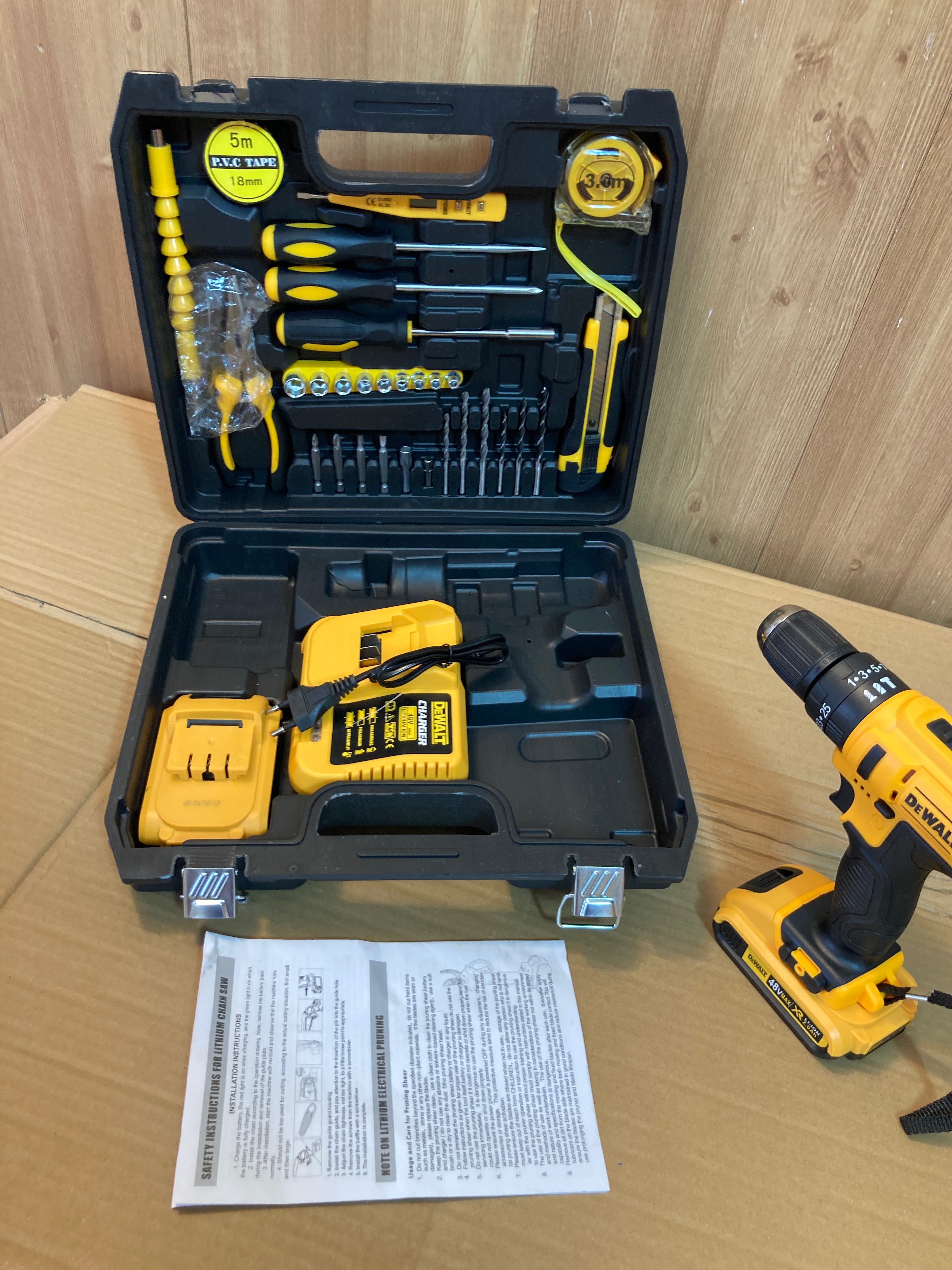 DEWALT Drill Machine with Tool Kit Set: Power and Precision in One Package