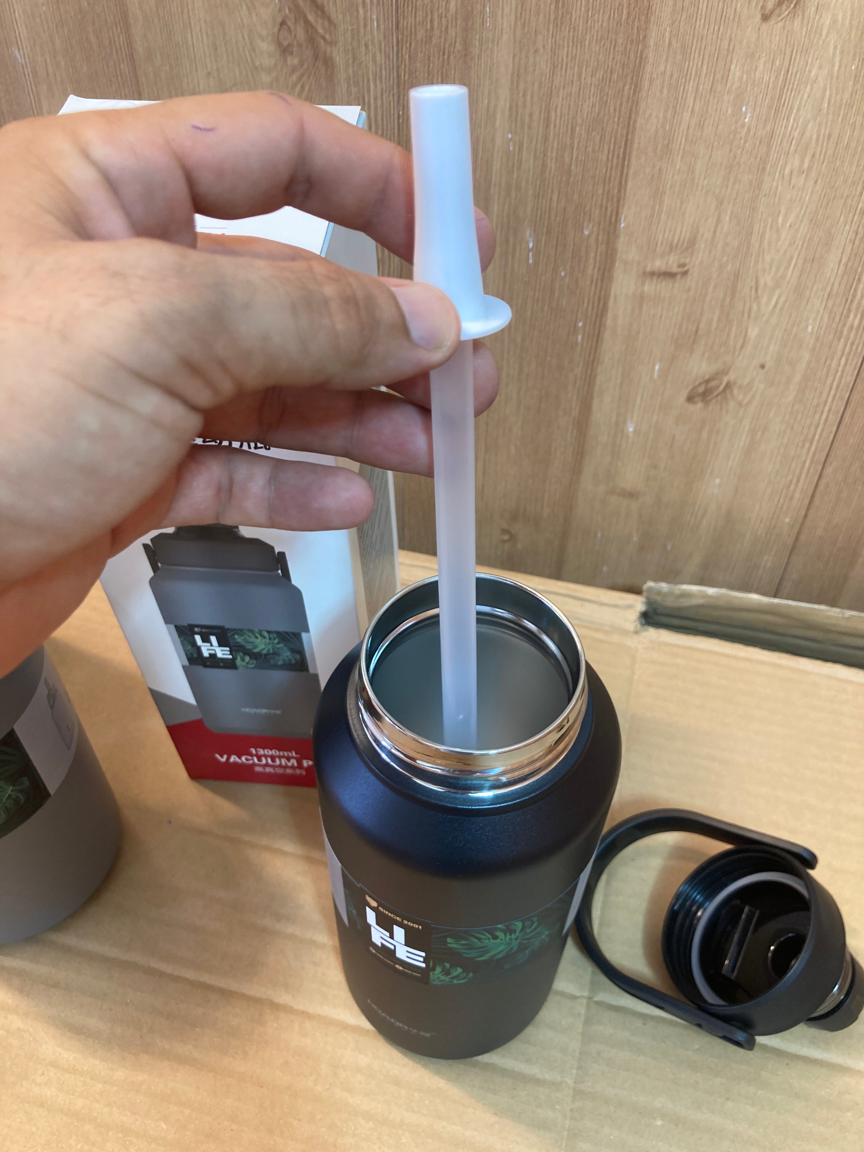 Amazon Okadi 1300 ML Double Wall Insulated Bottle: Stay Refreshed on the Go.