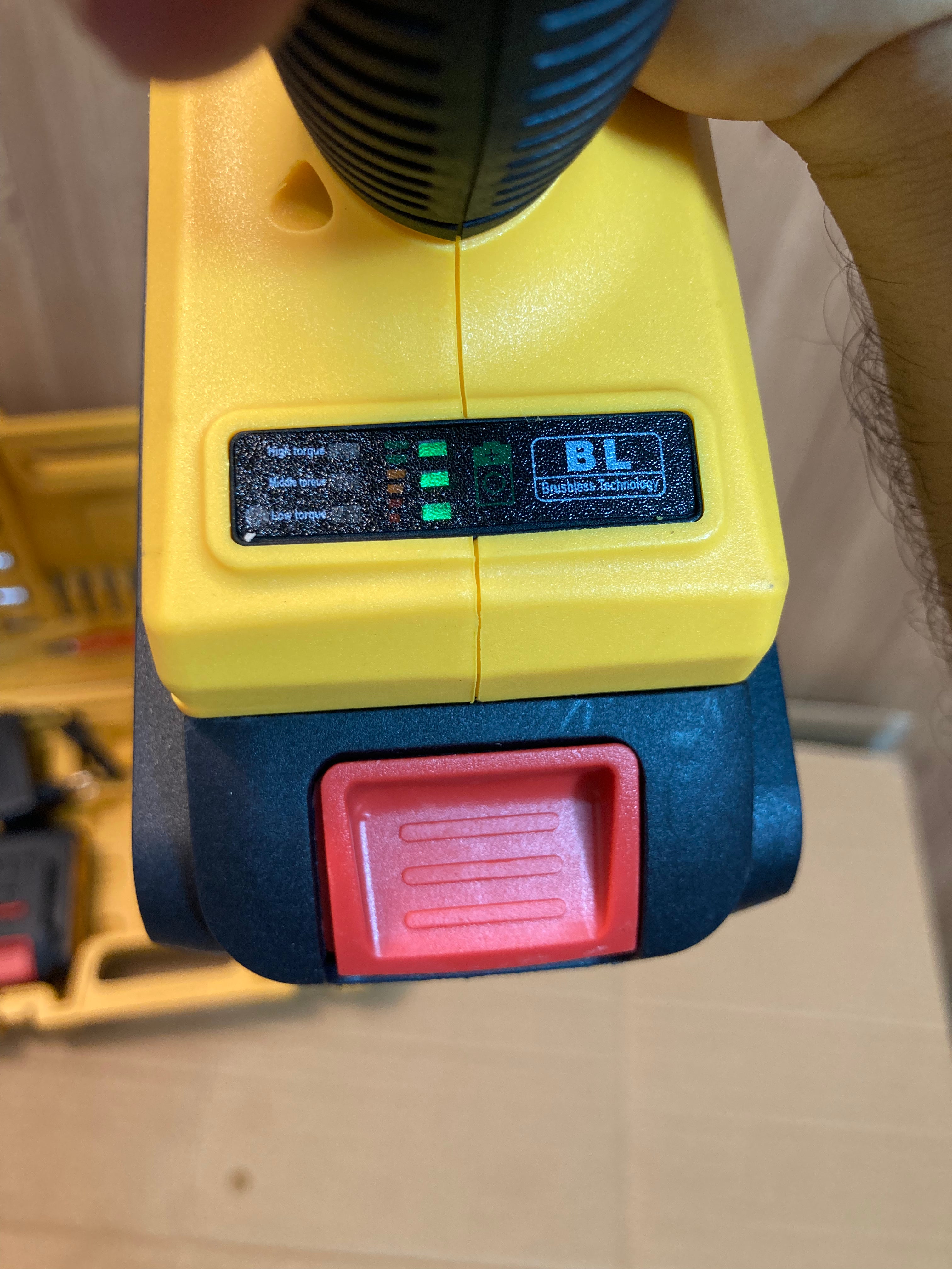 DeWALT Brushless Drill Machine Set with Double Rechargeable 48V Batteries