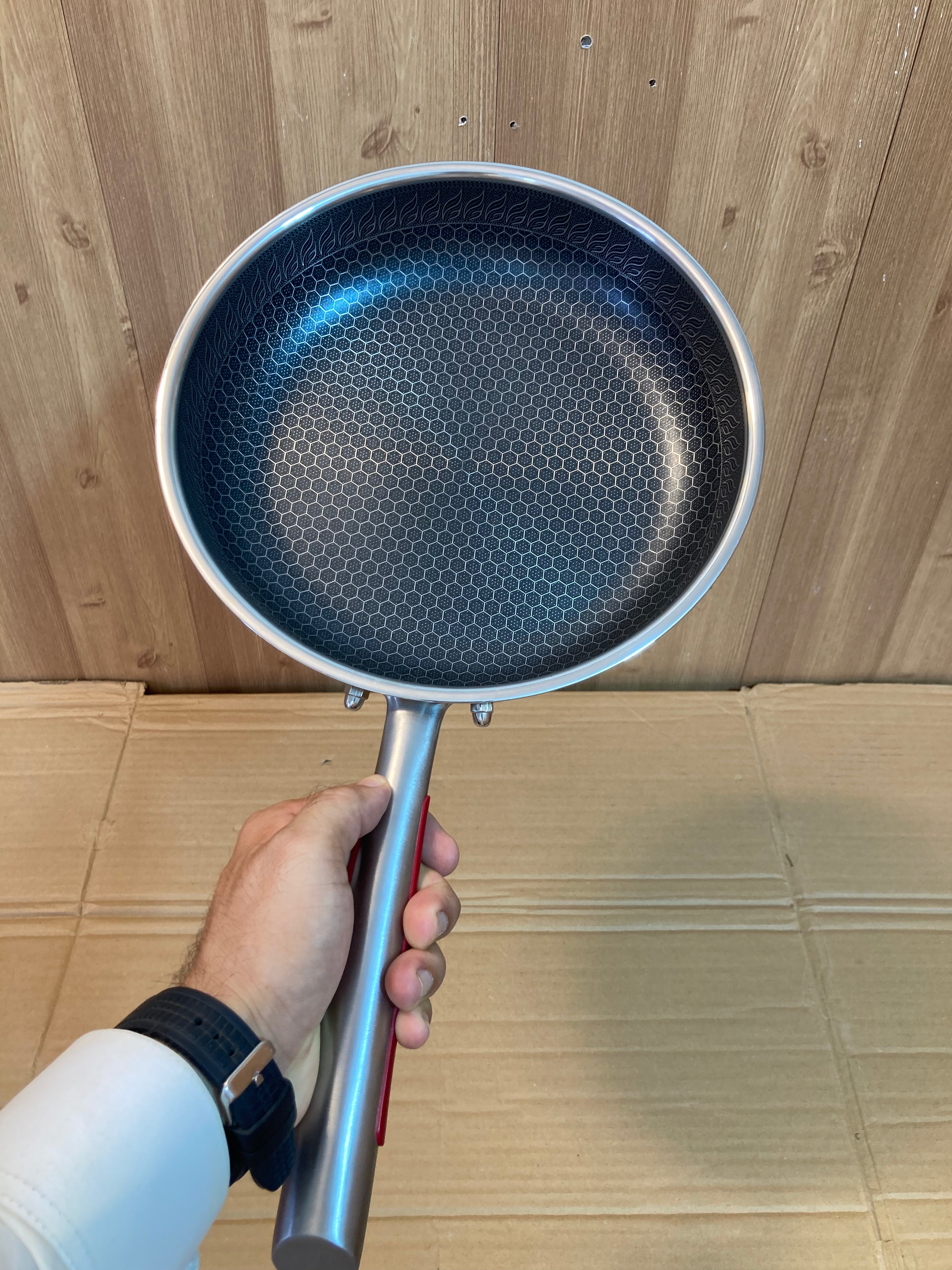 Lot Imported Double Laser Coated HoneyComb Flat Pan